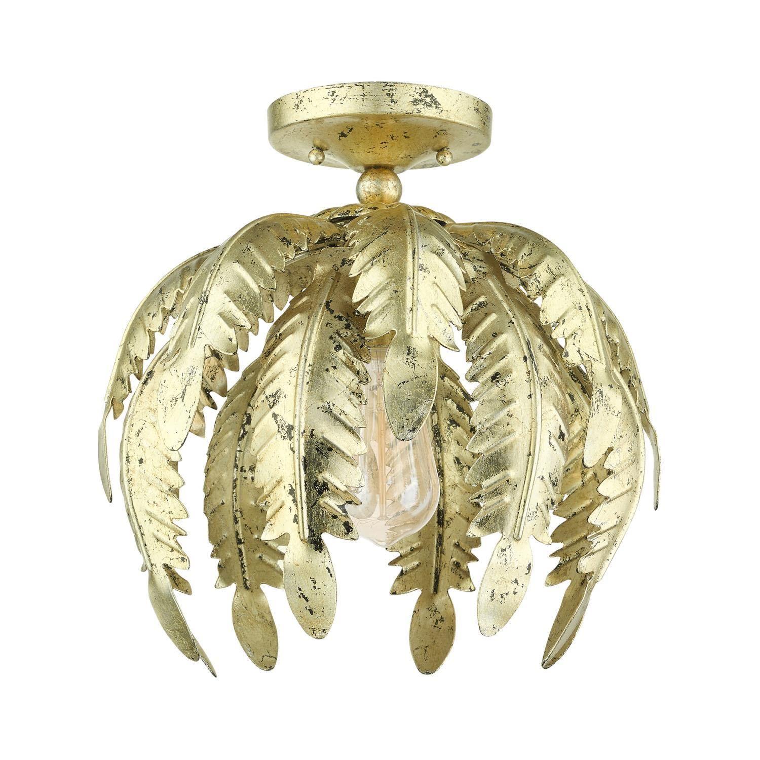 Livex Lighting - Acanthus - 1 Light Semi-Flush Mount in Coastal Style - 12.63