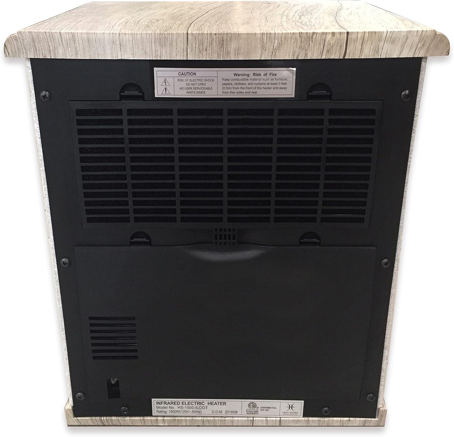Heat Storm Heat Storm 1500 Watt 5200 BTU Electric High Efficiency Cabinet Space Heater with Adjustable Thermostat , Remote Included and with Digital Display