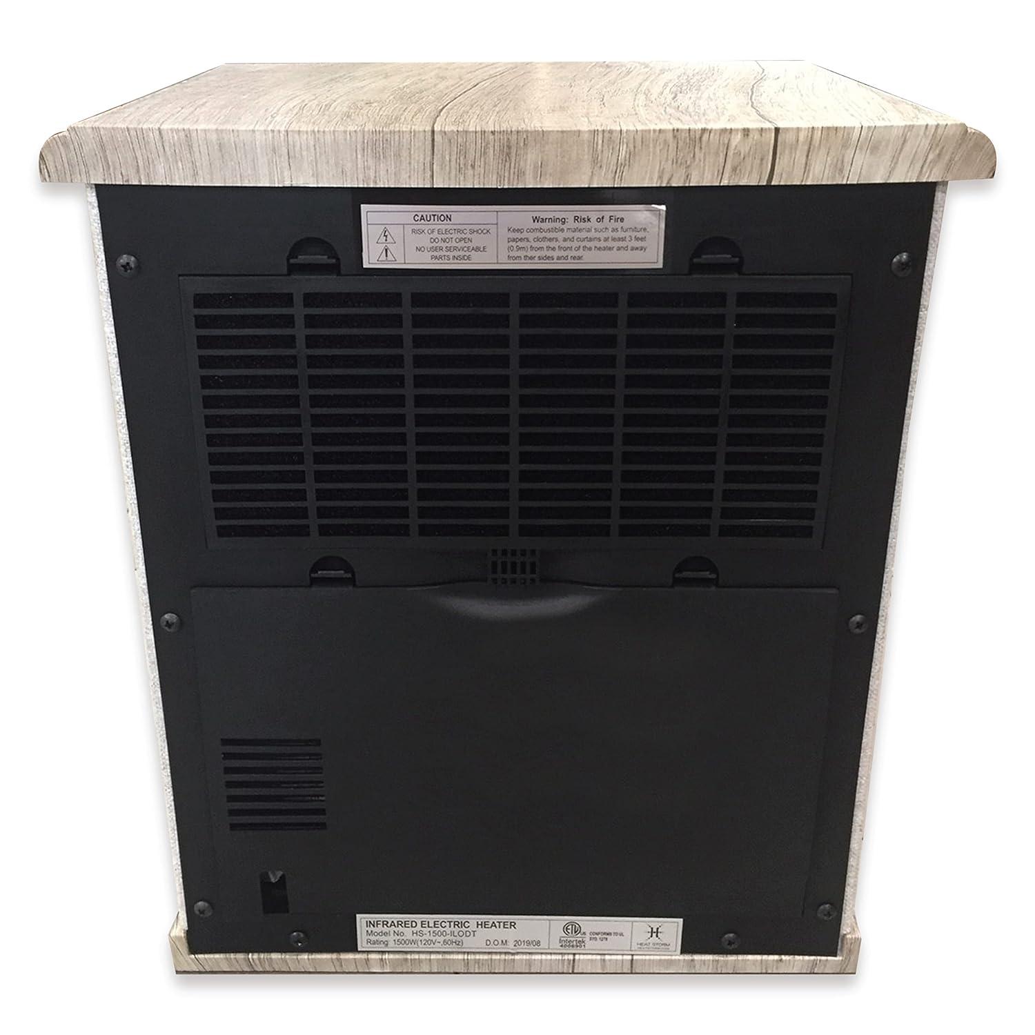 Heat Storm Heat Storm 1500 Watt 5200 BTU Electric High Efficiency Cabinet Space Heater with Adjustable Thermostat , Remote Included and with Digital Display