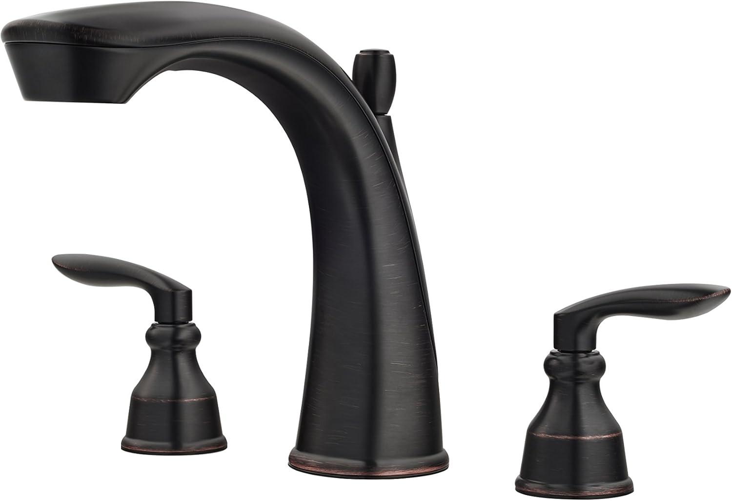 Avalon Double Handle Deck Mounted Roman Tub Faucet