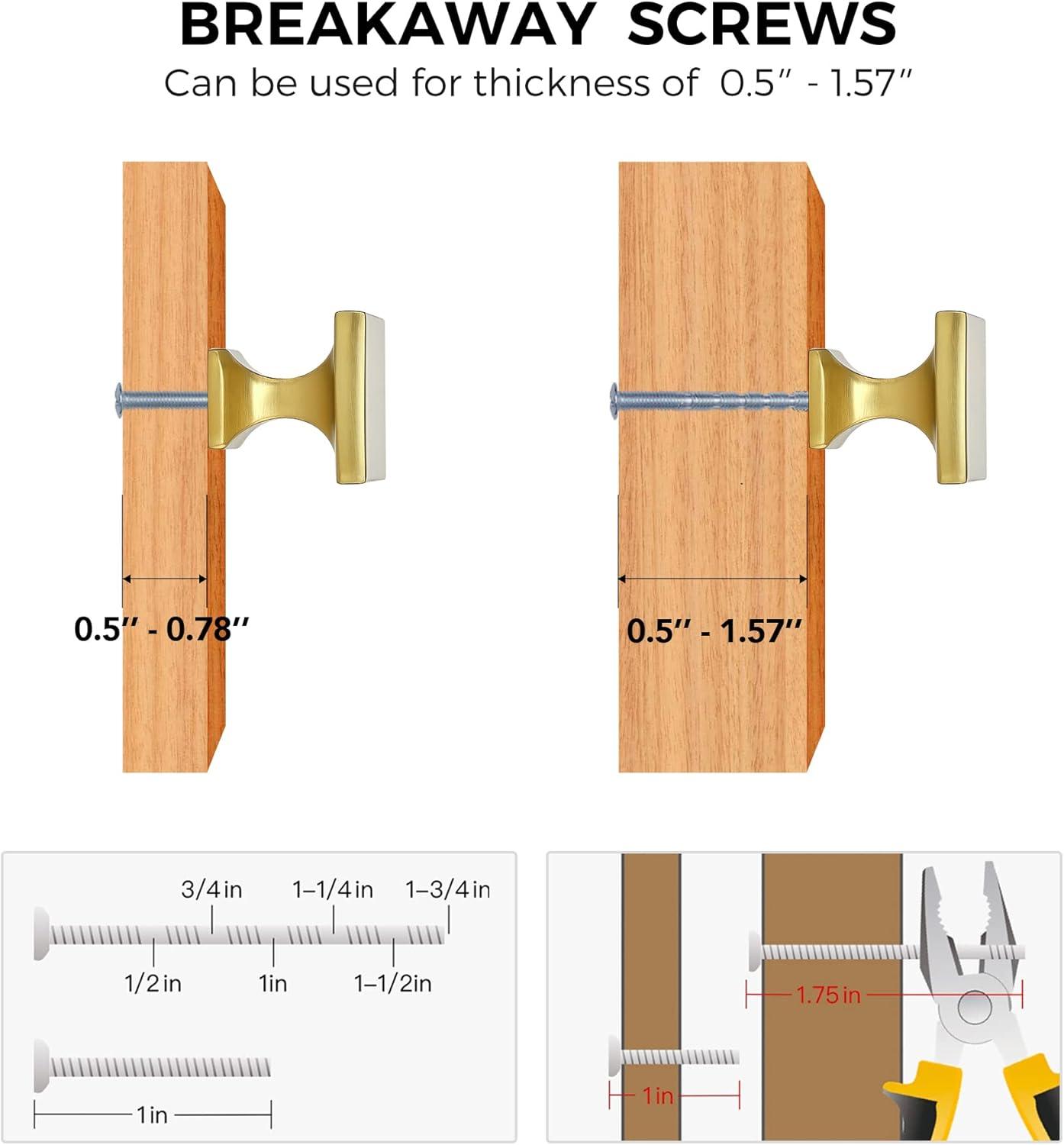 Dover 1 1/4" Length Square Knob