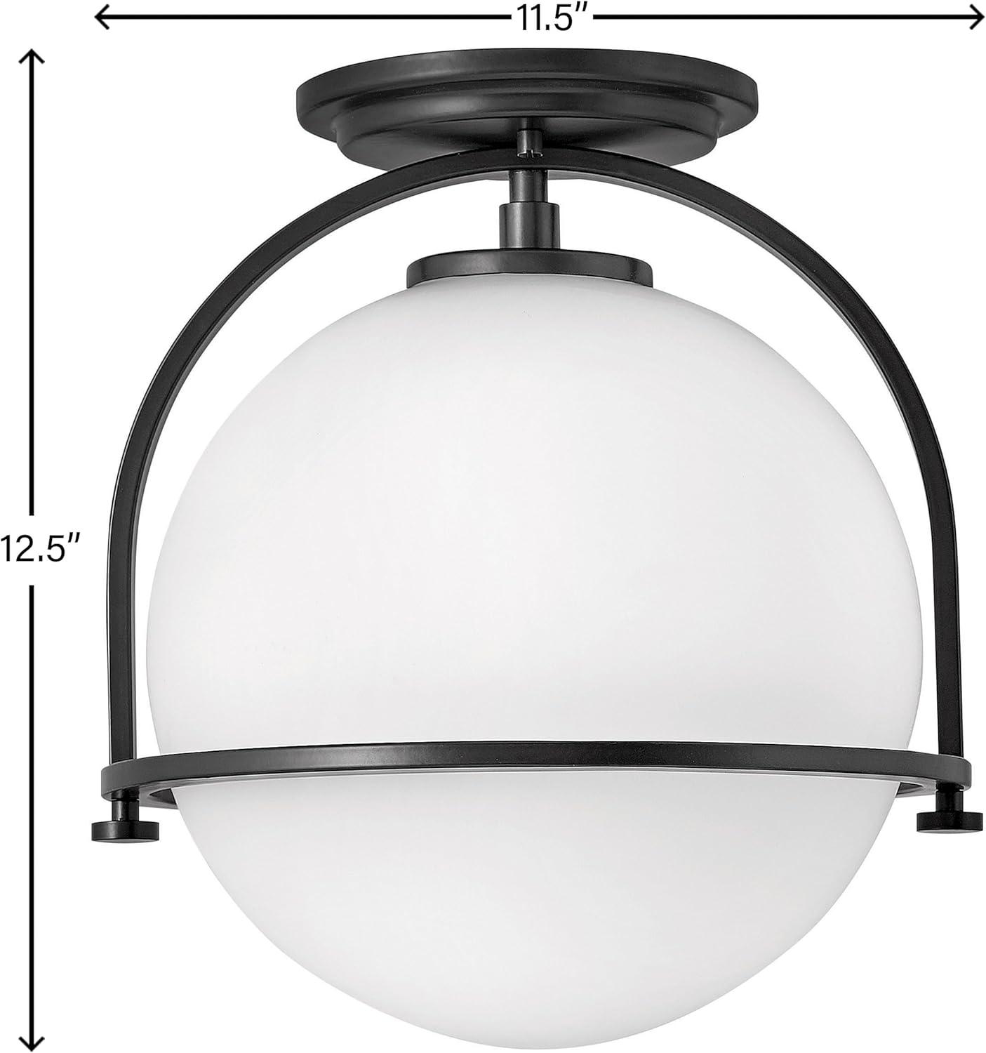 McCormick Hand Blown Glass Semi Flush Mount