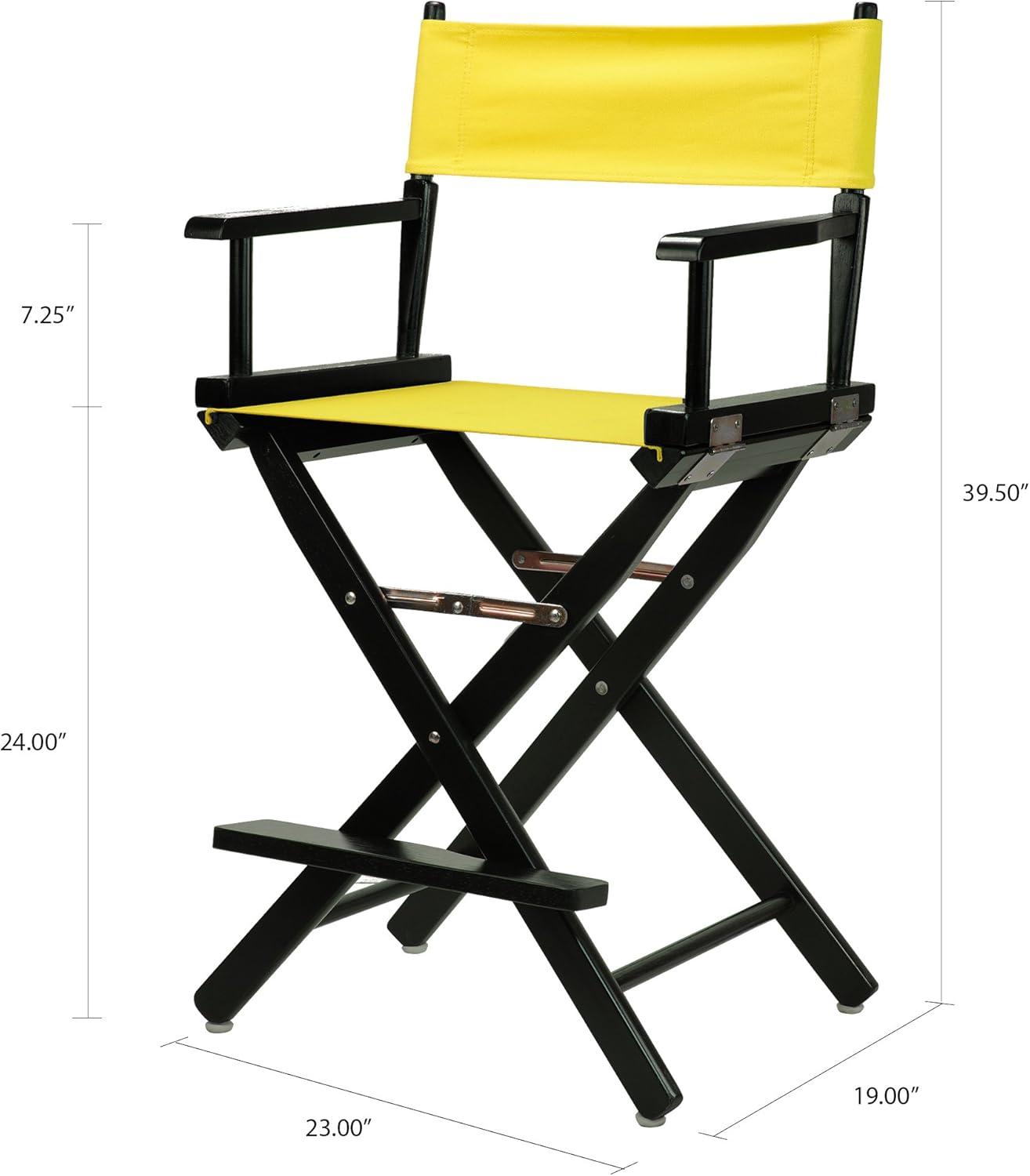 Classic 39.5'' Yellow Solid Wood Foldable Director's Chair