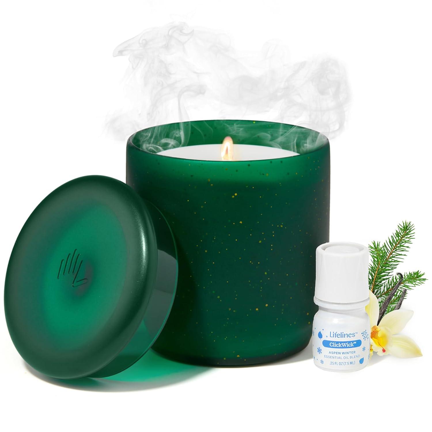 Lifelines Flameless Candle Diffuser- Bubble Green