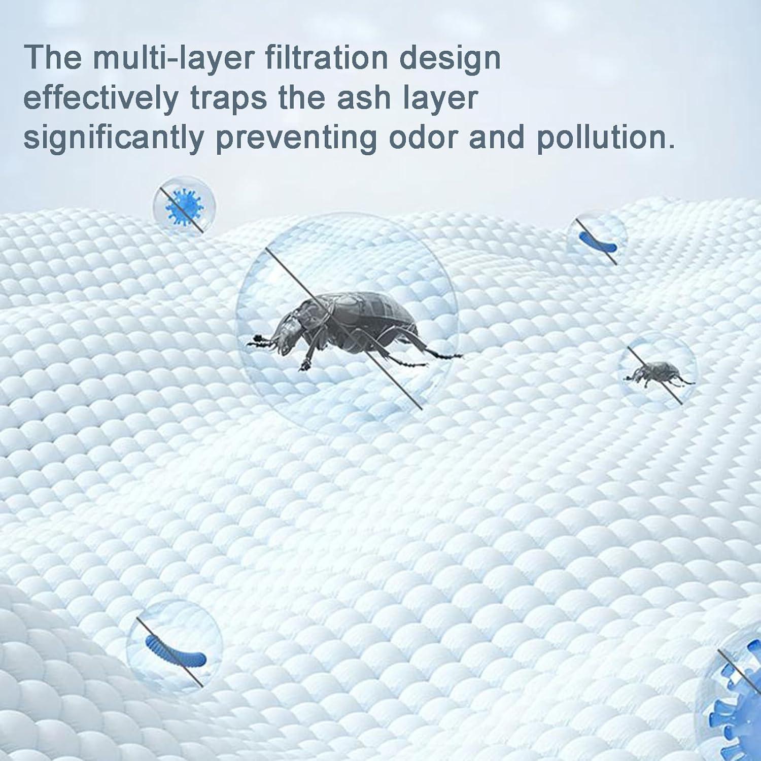 6 Pack Type Q HEPA Canister Vacuum Bags for Kenmore, 53292 Replacement Canister Vacuum Cleaner Bags for Kenmore 81214, 81414, 81614, 81615, 81714, 21814, BC7005, BC3005,BC2005