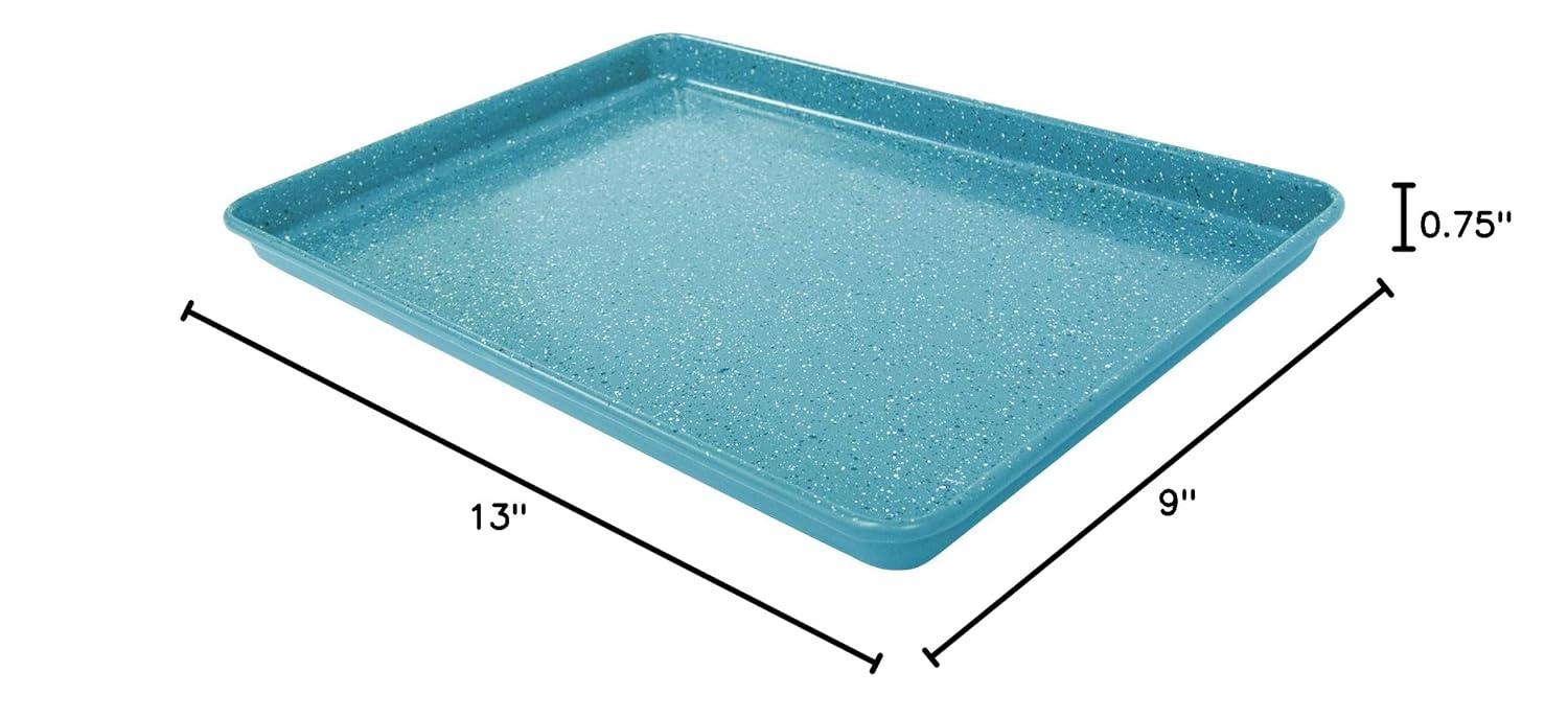 casaWare 13 Ultimate Series Commercial Weight Ceramic Non-Stick Coating Cookie/Jelly Roll (Blue Granite)