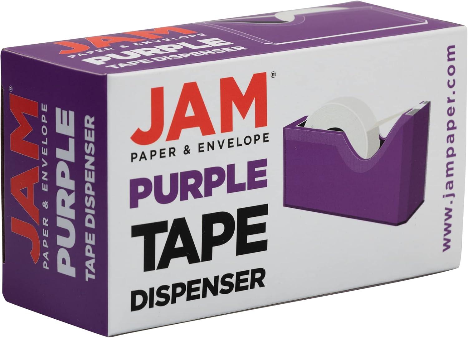 JAM Paper Colorful Desk Tape Dispensers - Purple