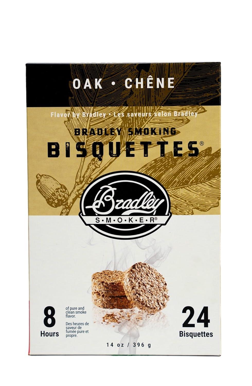 Bradley Oak Flavor Smoking Bisquettes for BBQ and Smoker