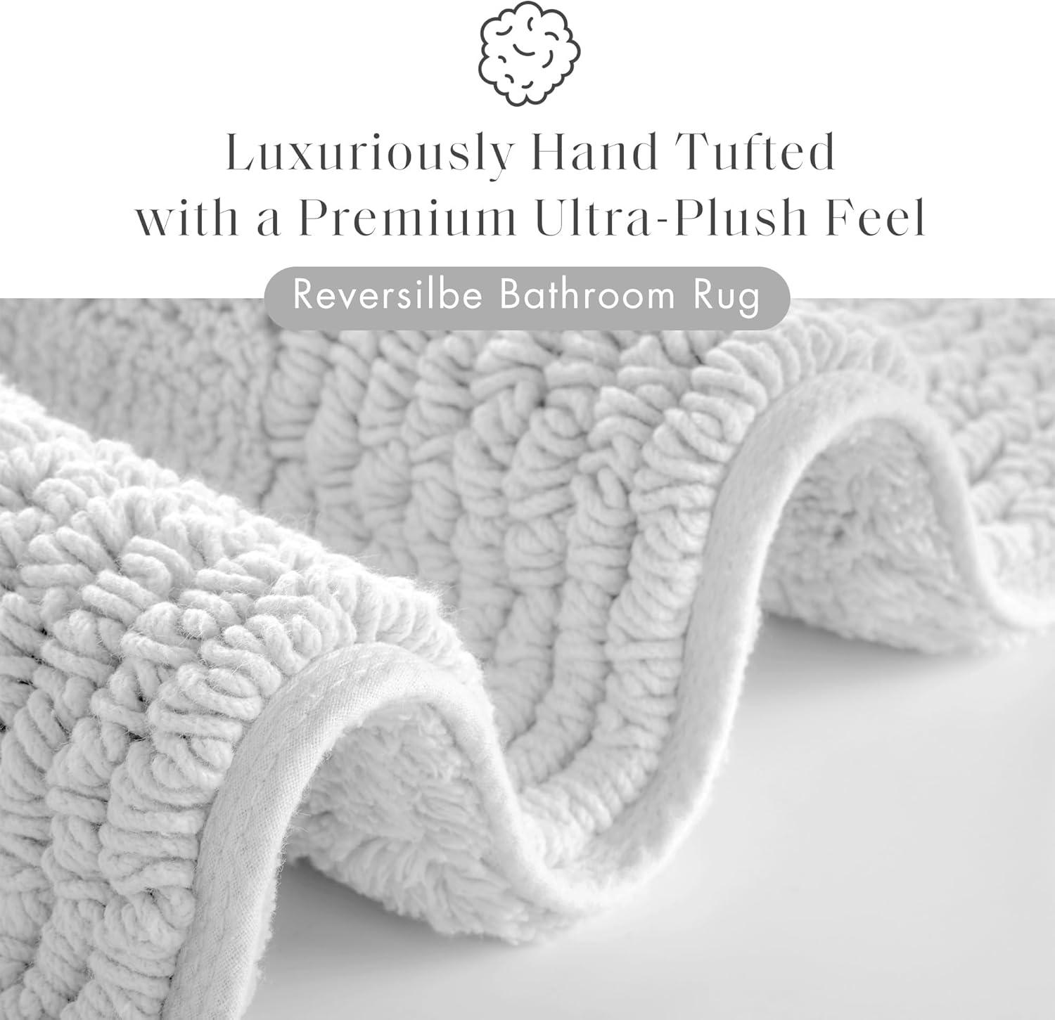 Splendor 100% Cotton Tufted 3000 GSM Reversible Bath Rug