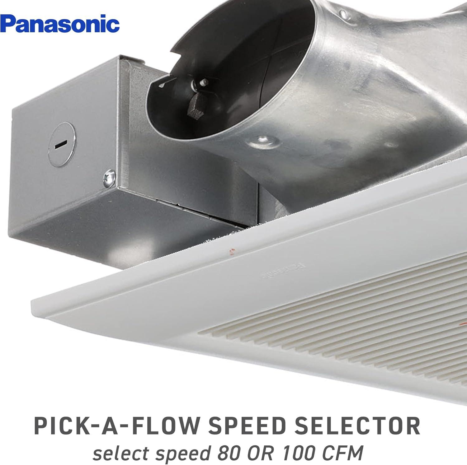 Panasonic WhisperValue DC White Ceiling and Wall Ventilation Fan