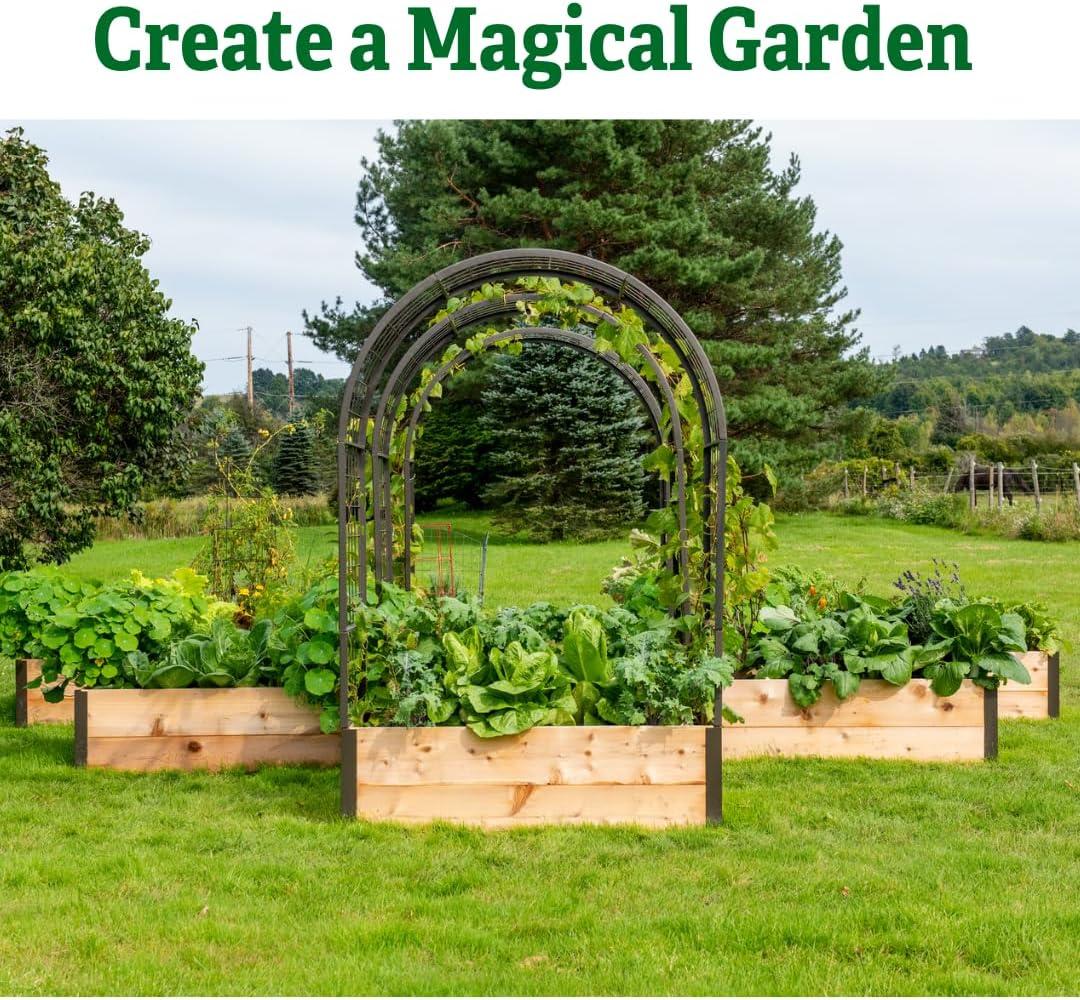 Gardener's Supply Company 2’ x 8’ Arch Trellis for Planter Boxes