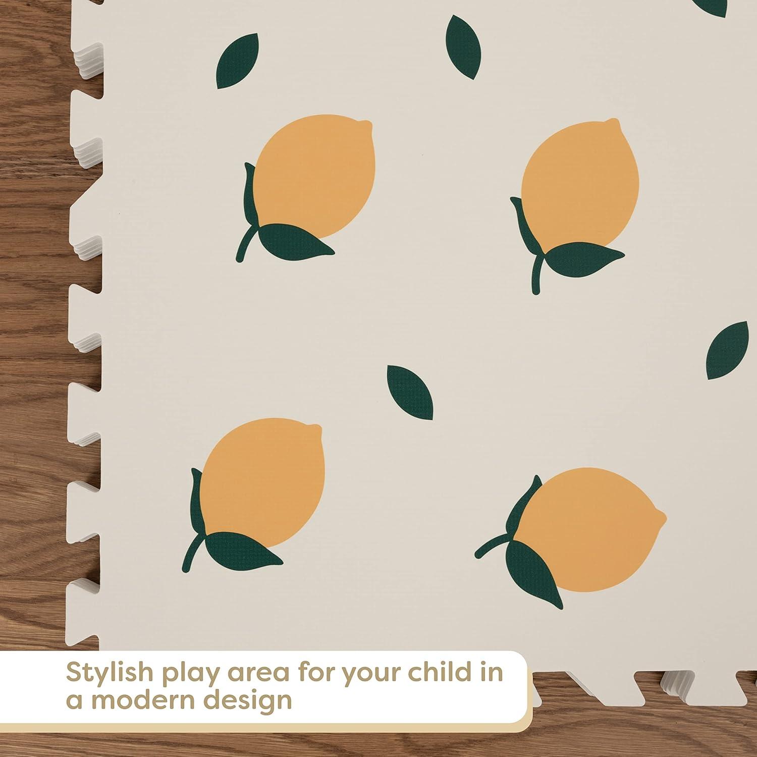 CHILDLIKE BEHAVIOR Baby Play Mat with Interlocking Floor Tiles