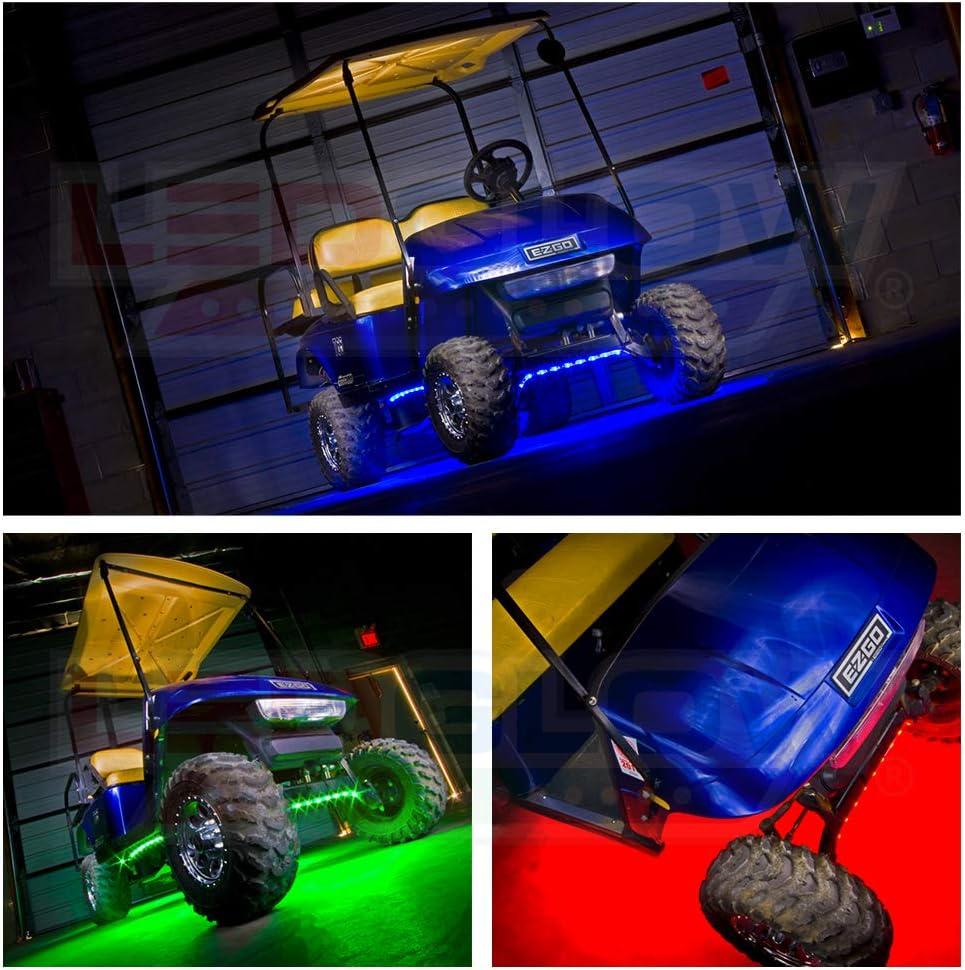 LEDGlow Million Color LED Golf Cart Underbody Underglow Light Kit
