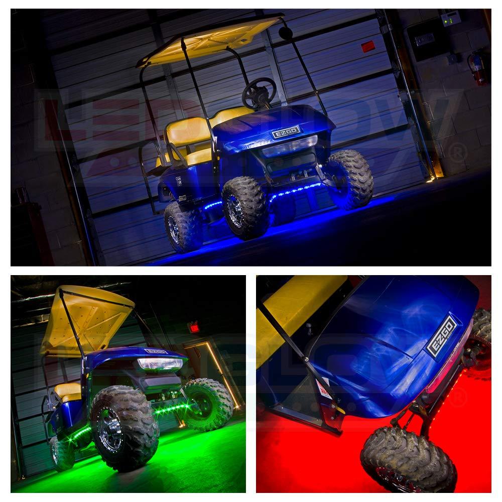 LEDGlow Million Color LED Golf Cart Underbody Underglow Light Kit