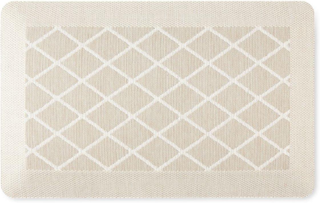 Martha Stewart Miles Modern Diamond Anti-Fatigue Air-Infused Kitchen Mat