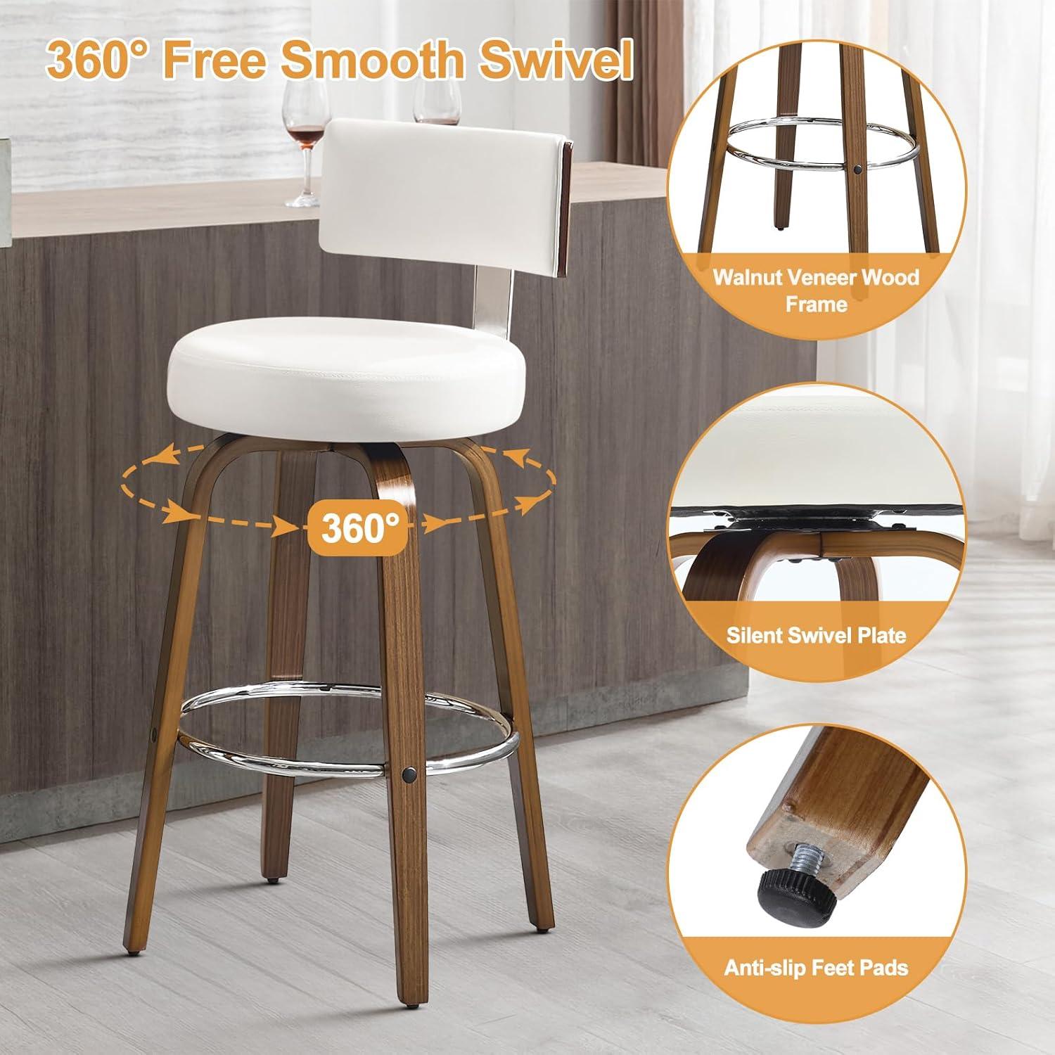 Swivel Upholstered Counter & Bar Stool