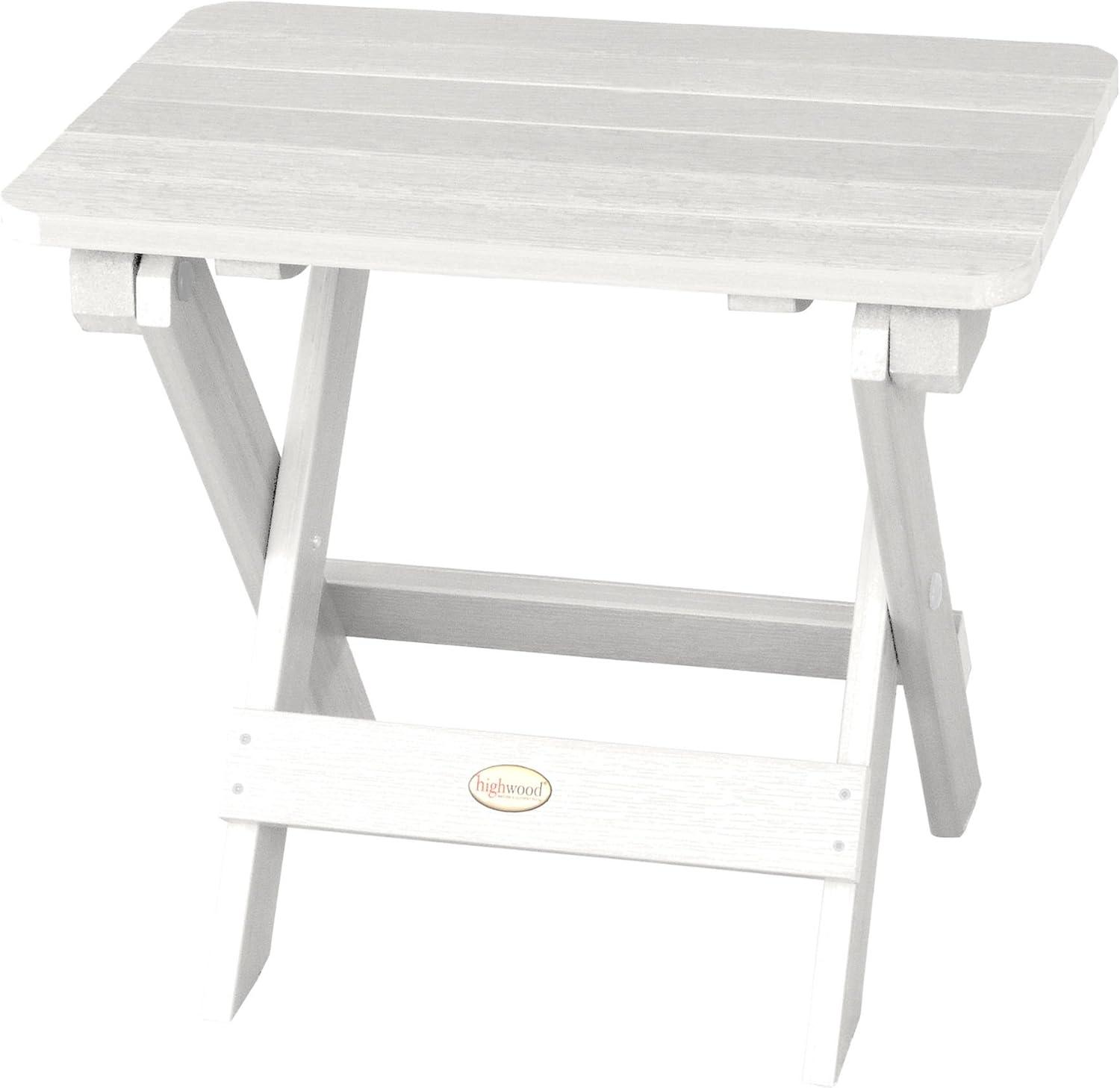 Highwood Folding Adirondack Side Table - 20" L x 13.8" W x 17.2" H, Outdoor, Eco-friendly, Synthetic Wood
