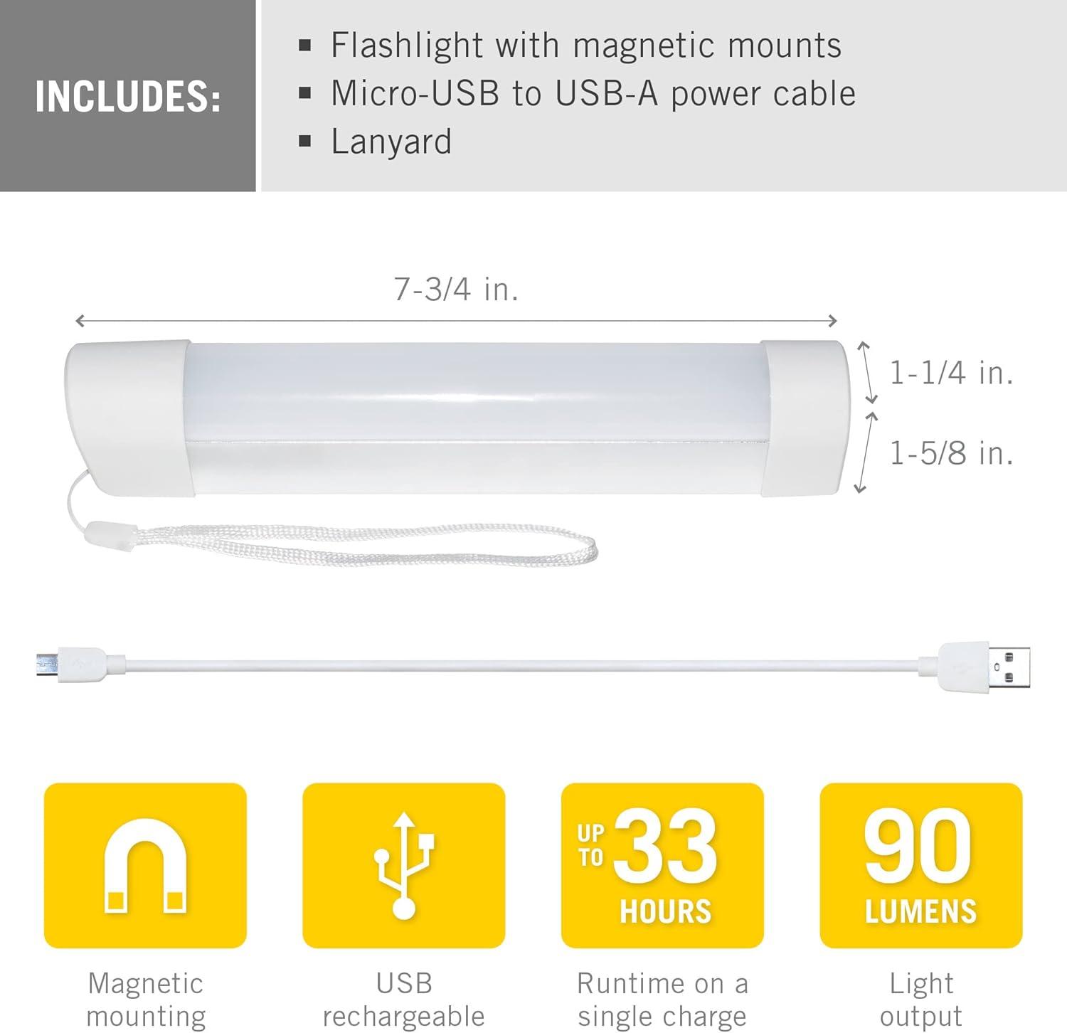 Armacost Lighting Hands Free Rechargeable LED FlashLight
