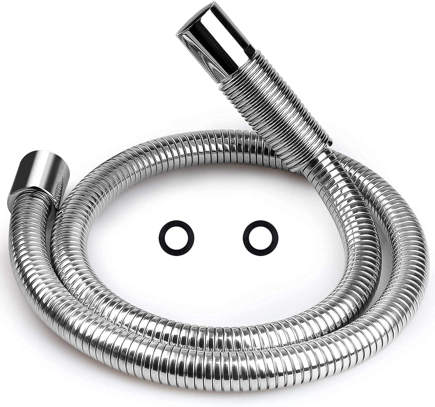 KWODE Pre-rinse Hose 38 Inch Flexible Stainless Replacement Hose for All Brand Commercial Kitchen Sink Faucet with 7/8”-20NPT Female Thread (96CM/38”)