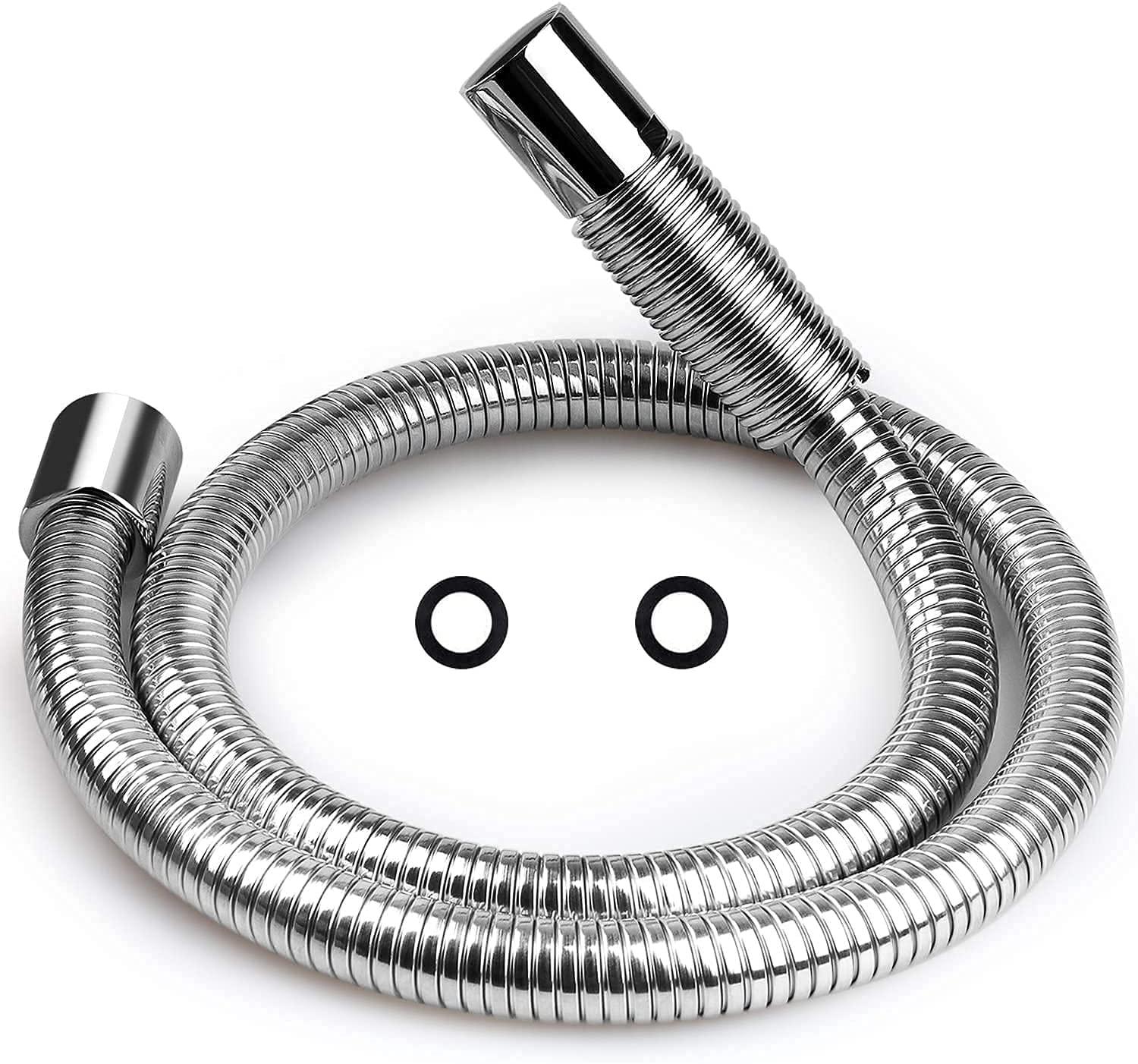 KWODE Pre-rinse Hose 38 Inch Flexible Stainless Replacement Hose for All Brand Commercial Kitchen Sink Faucet with 7/8”-20NPT Female Thread (96CM/38”)