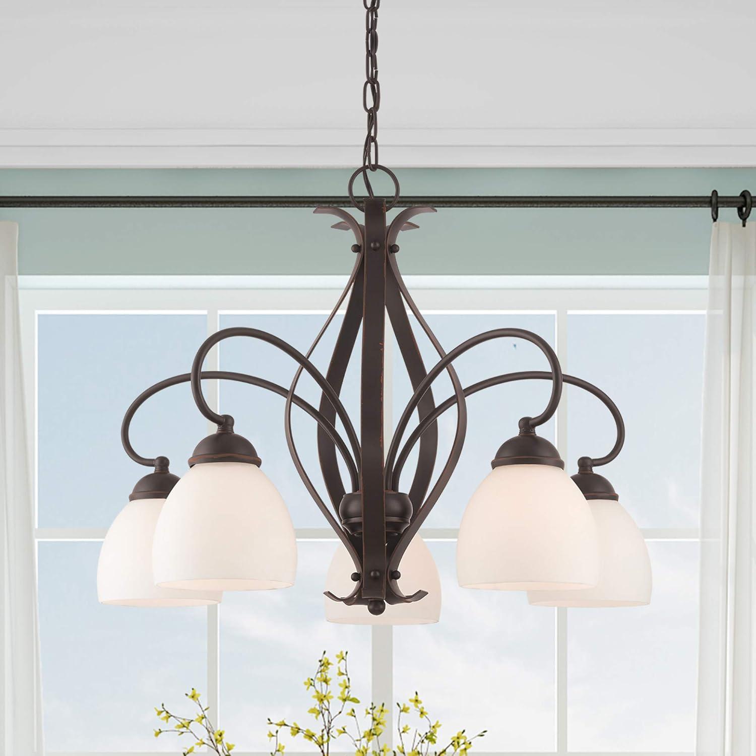 Livex Lighting - Brookside - 5 Light Chandelier in New Traditional Style - 26