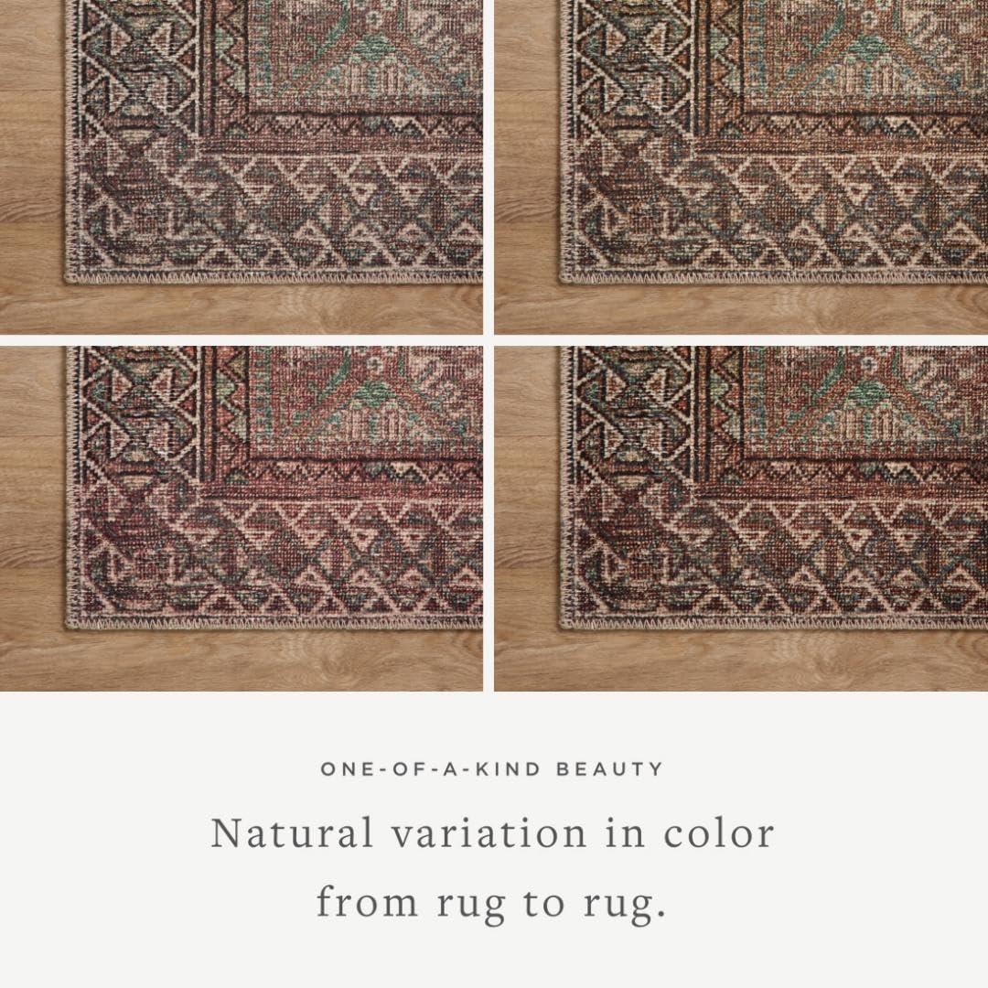 Amber Lewis x Loloi Amber Lewis x Loloi Billie Aqua / Rust Area Rug