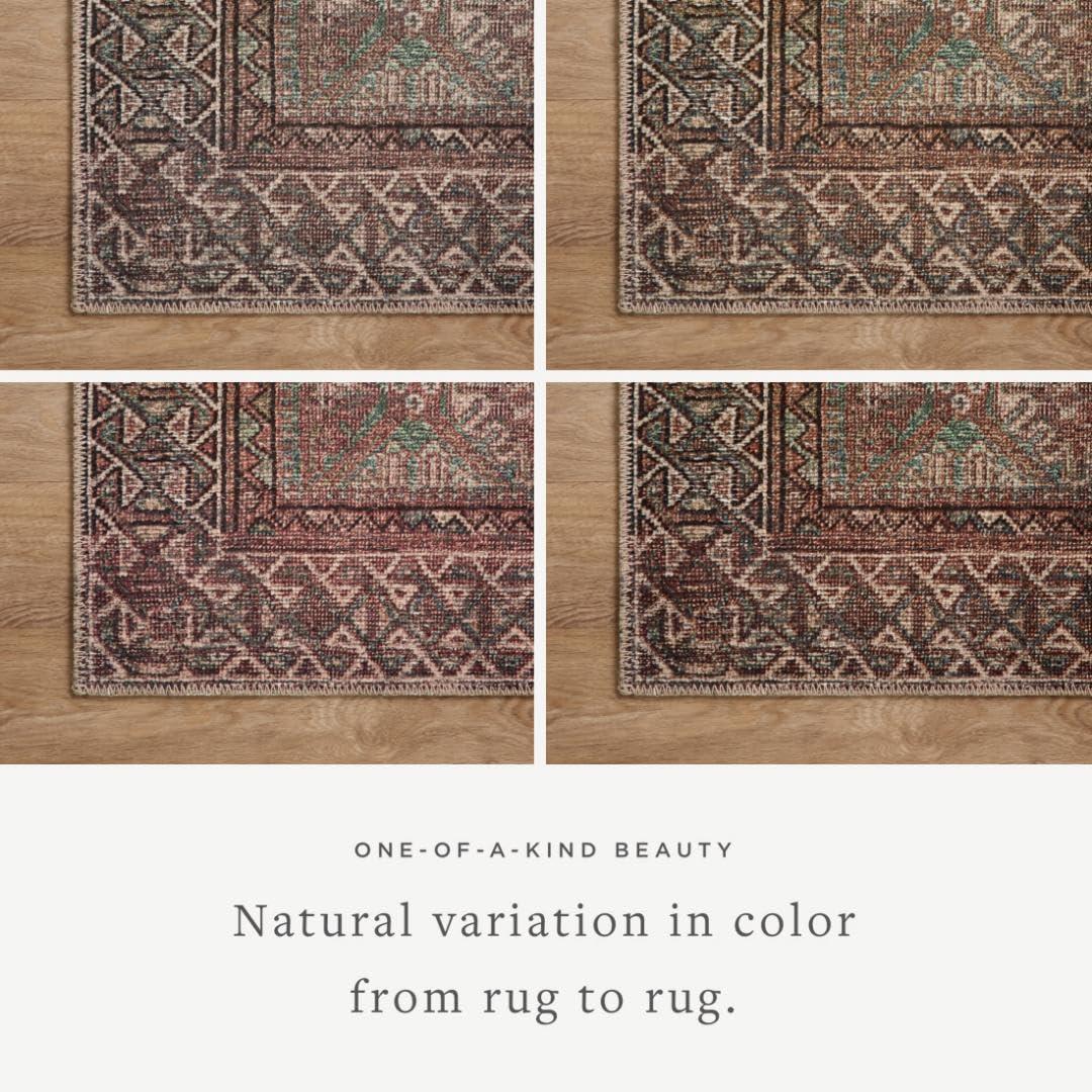 Amber Lewis x Loloi Amber Lewis x Loloi Billie Aqua / Rust Area Rug