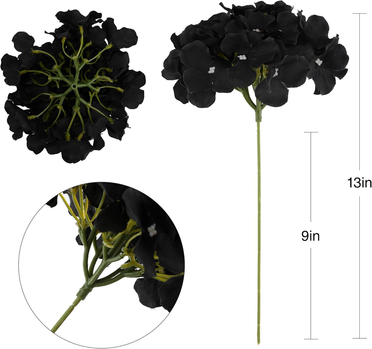 TITOUMI Hydrangea Silk Flowers Heads Blush Pack of 10 Full Hydrangea Flowers Artificial with Stems for Wedding Home Party Shop Baby Shower Décor