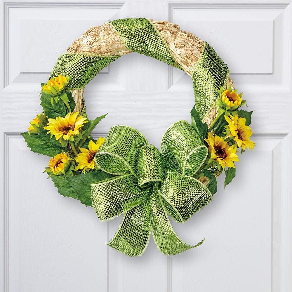 Natural Straw 18-Inch Outdoor Floral Wreath Form