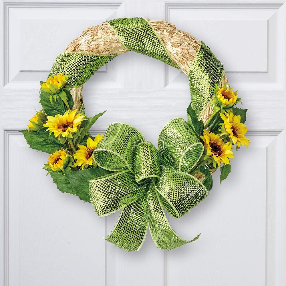 Natural Straw 18-Inch Outdoor Floral Wreath Form