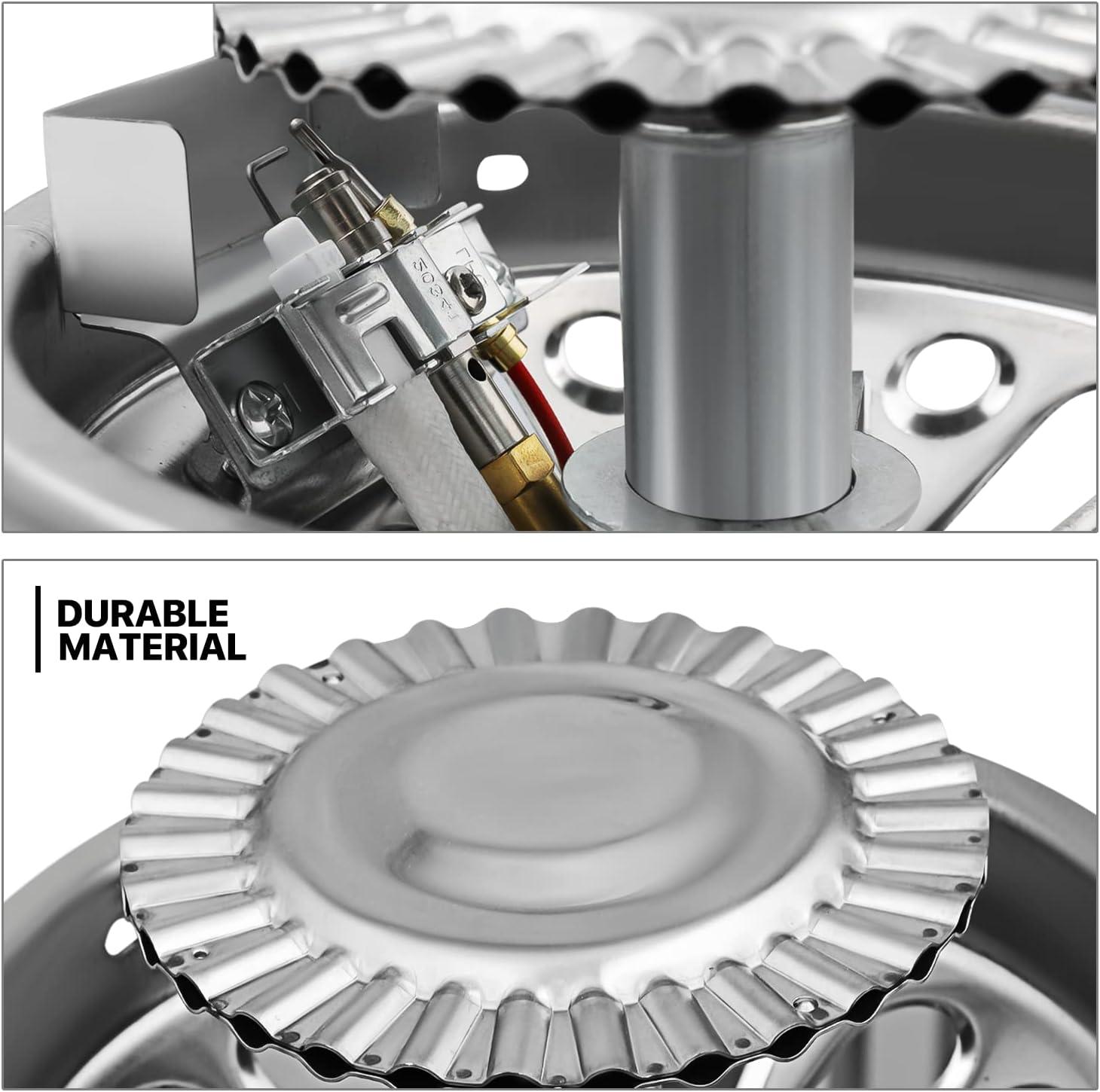 MoNiBloom Propane Gas Patio Heater, Outdoor 11,000 BTU Table Top Heater with Pilot Light for Garden Backyard