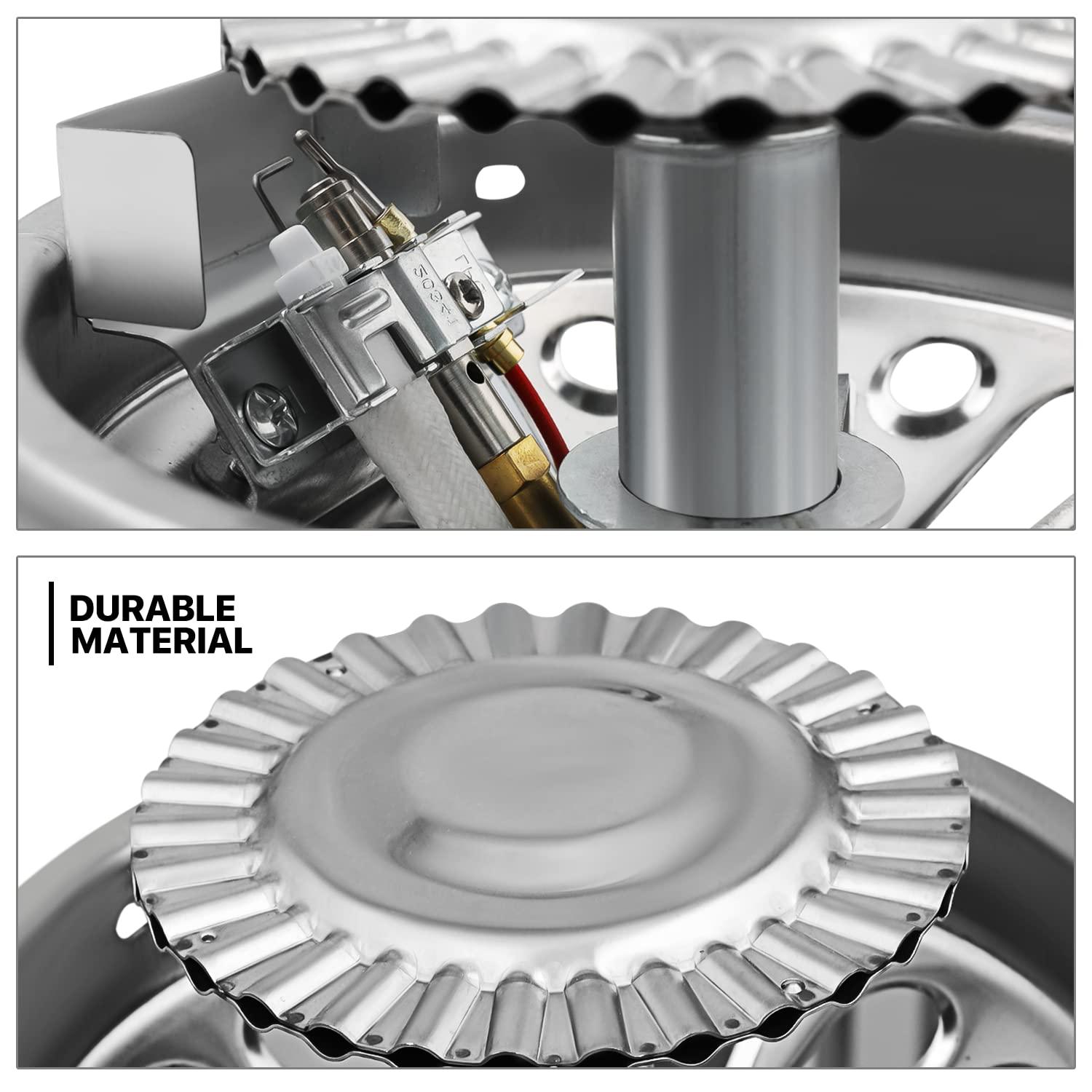 MoNiBloom Propane Gas Patio Heater, Outdoor 11,000 BTU Table Top Heater with Pilot Light for Garden Backyard