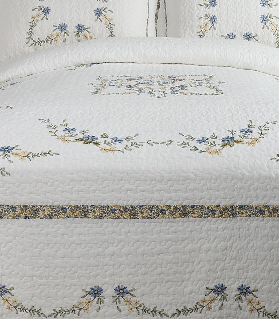 Modern Heirloom Heather Floral Embroidered Single Bedspread & Reviews | Wayfair