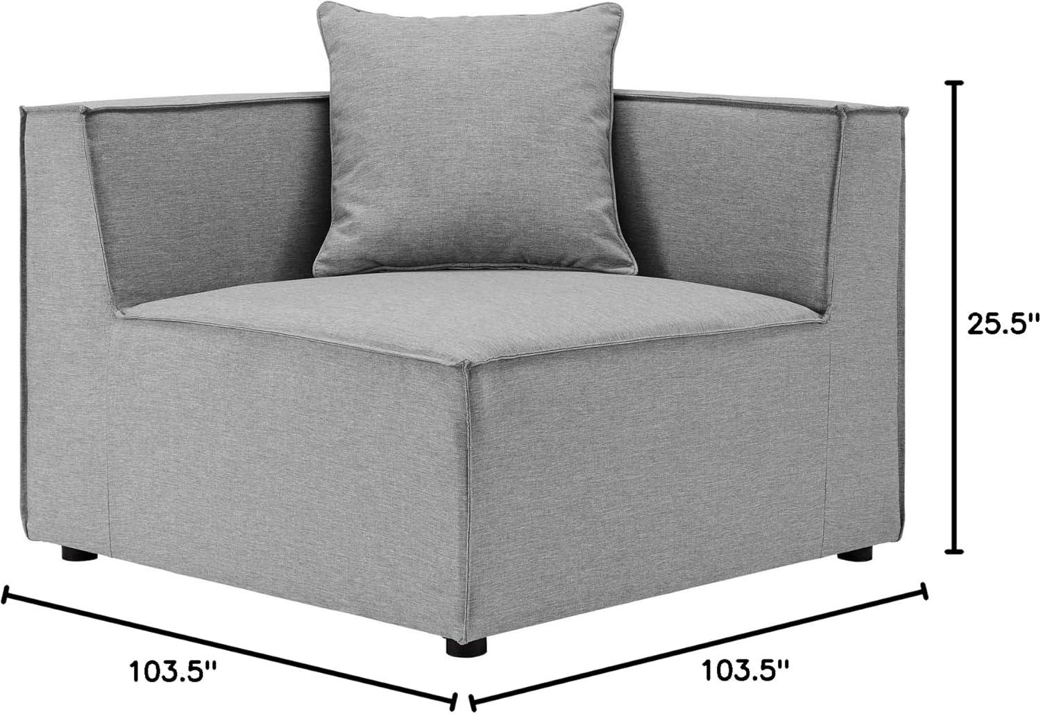 Saybrook Outdoor Patio Upholstered 8-Piece Sectional Sofa