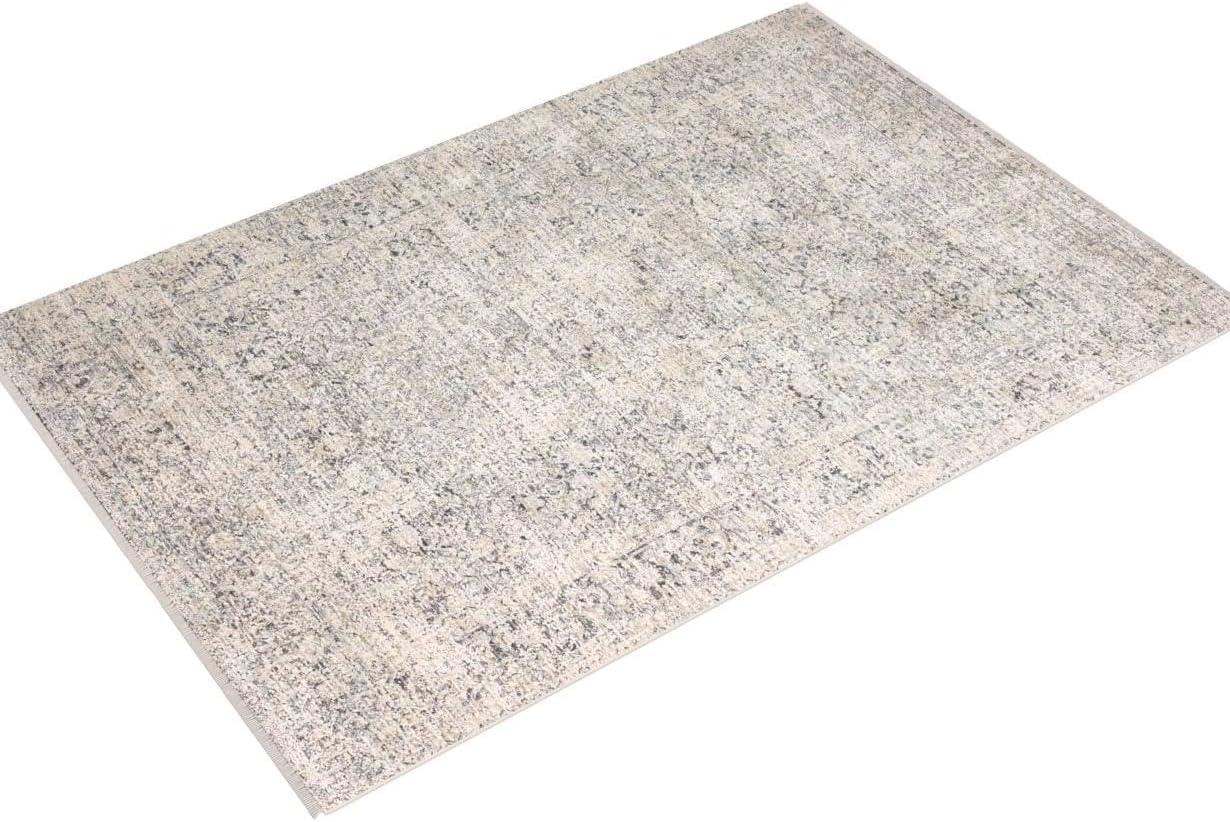 Stone and Mist Wool and Synthetic 5'-3" x 7'-9" Area Rug