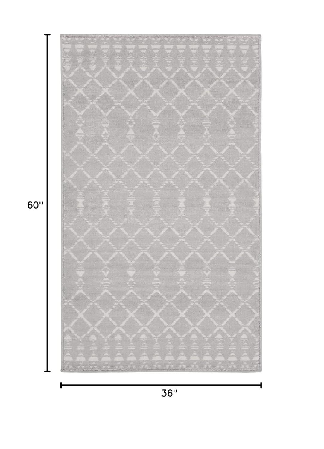 Nourison Whimsicle WHS02 Indoor only Area Rug - Grey 3' x 5'