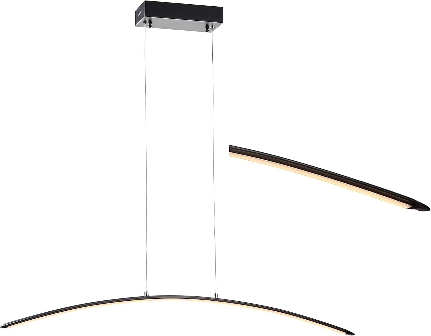 JONATHAN Y Roxanna 41.5" Dimmable Adjustable Integrated LED Metal Linear Pendant, Black