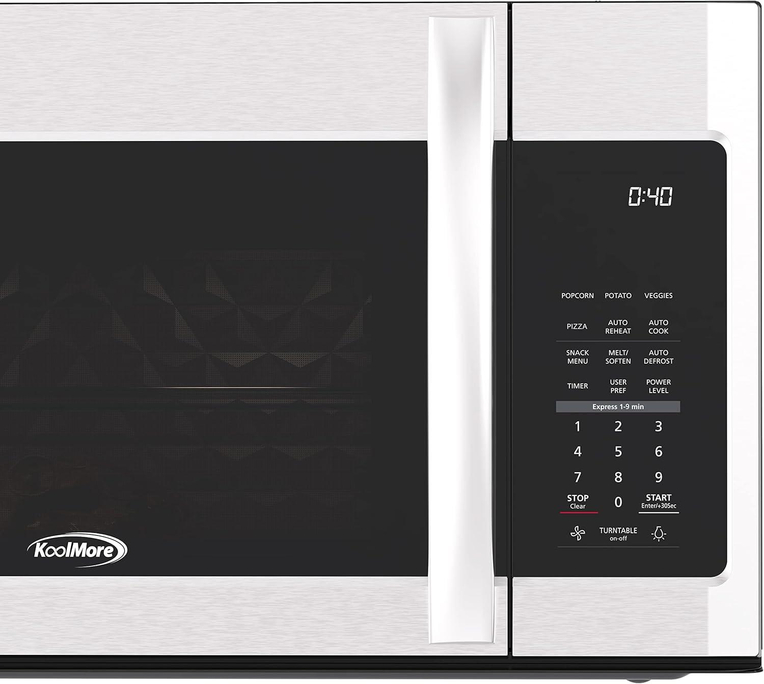 KoolMore 1.9 Cu. ft. Over the Range Stainless Steel Microwave.