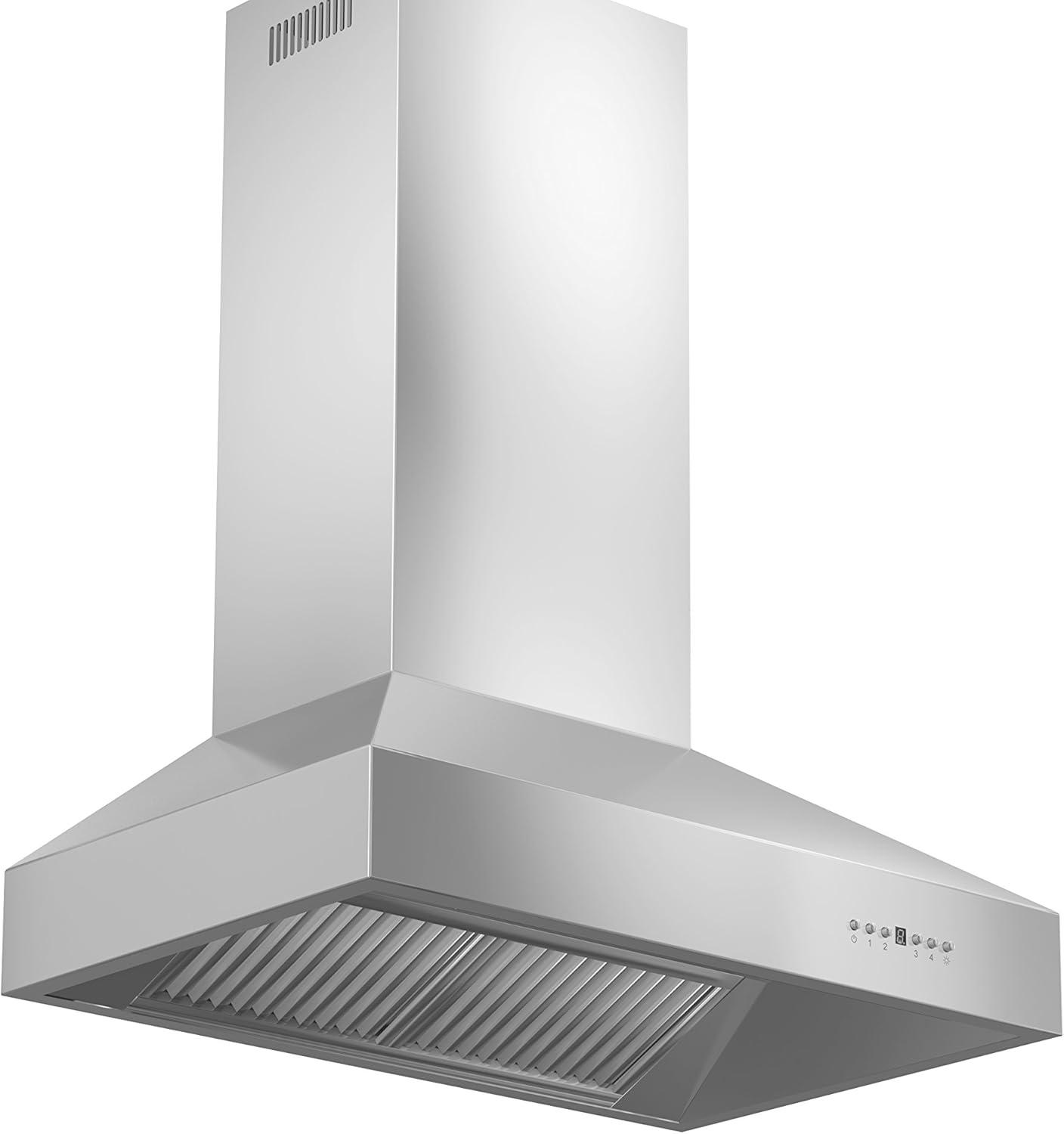 54" Professional 700 CFM Ducted Wall Mount Range Hood in Stainless Steel