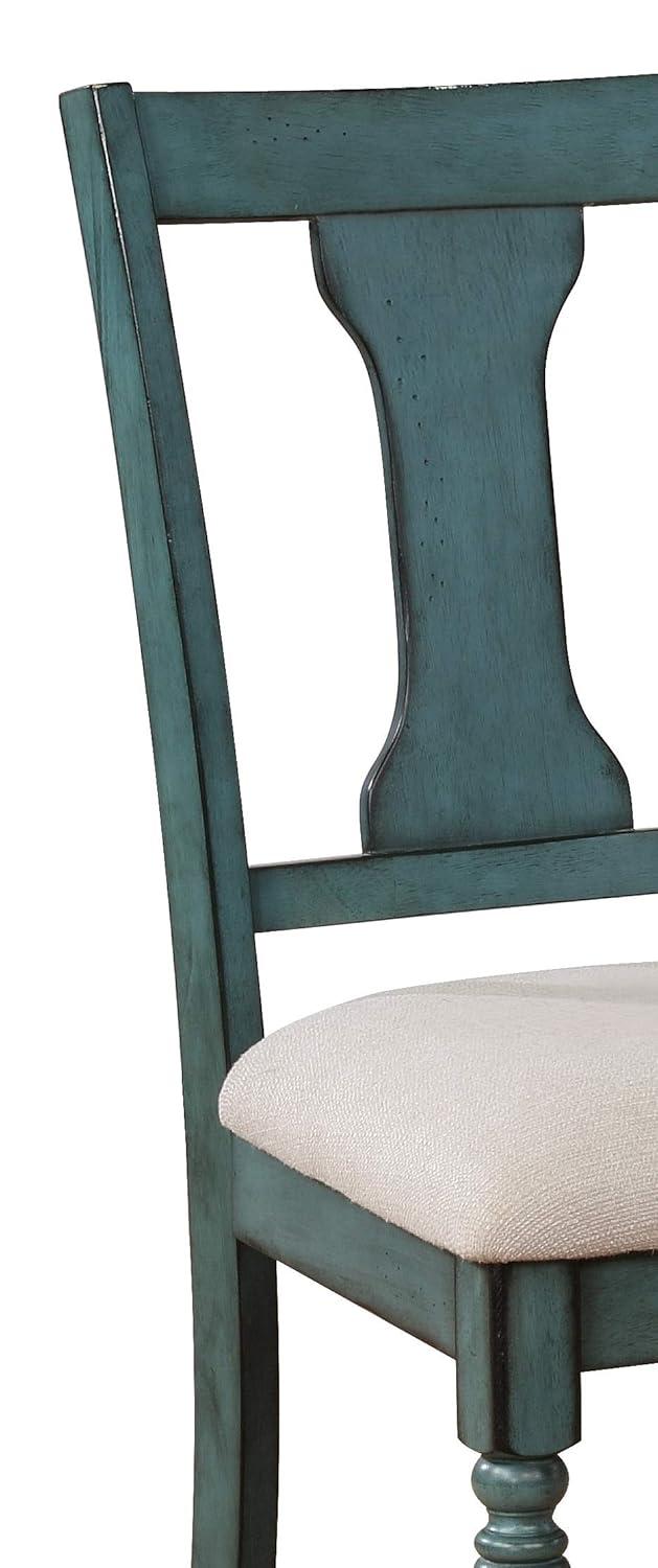 Ivor Slat Back Turned Leg Upholstered Side Chair