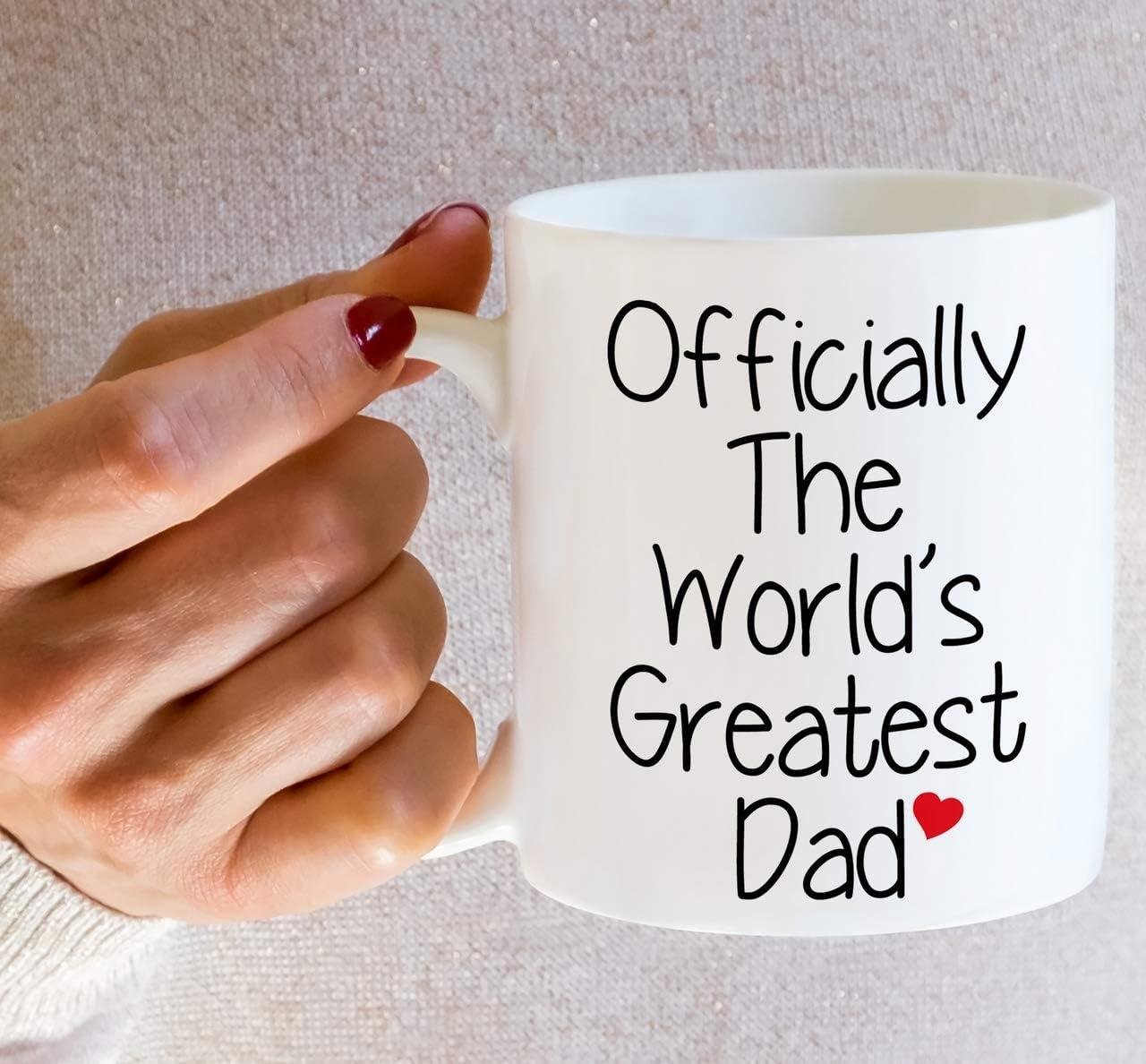 Worlds Greatest Dad Best Father Gift Funny DT White Coffee 11 Oz Mug