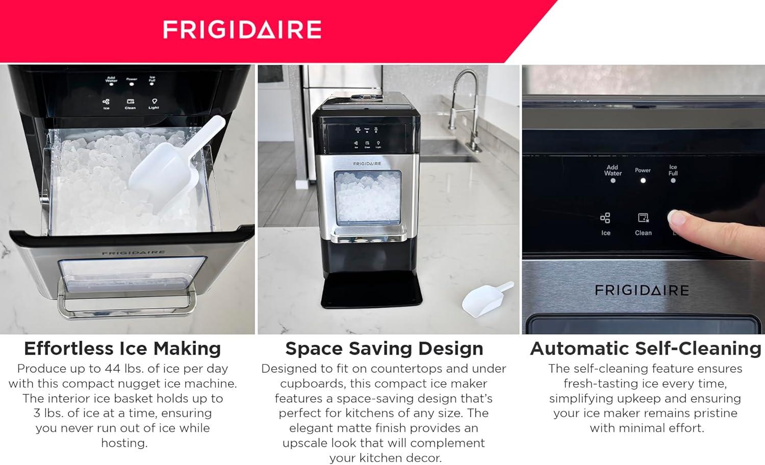Frigidaire Frigidaire Nugget Ice Maker, 44 lbs. per day, Self-Cleaning Function