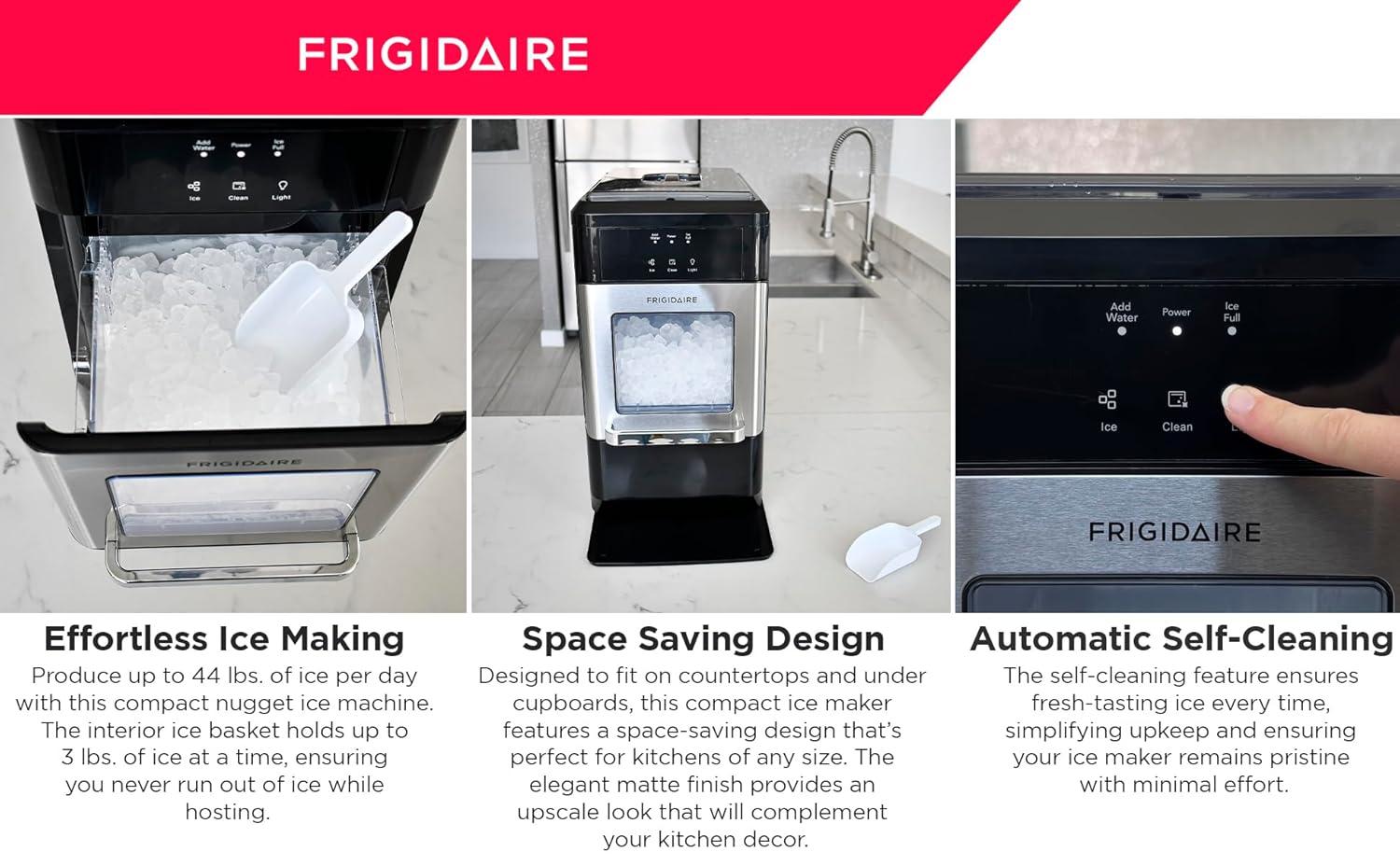 Frigidaire Frigidaire Nugget Ice Maker, 44 lbs. per day, Self-Cleaning Function