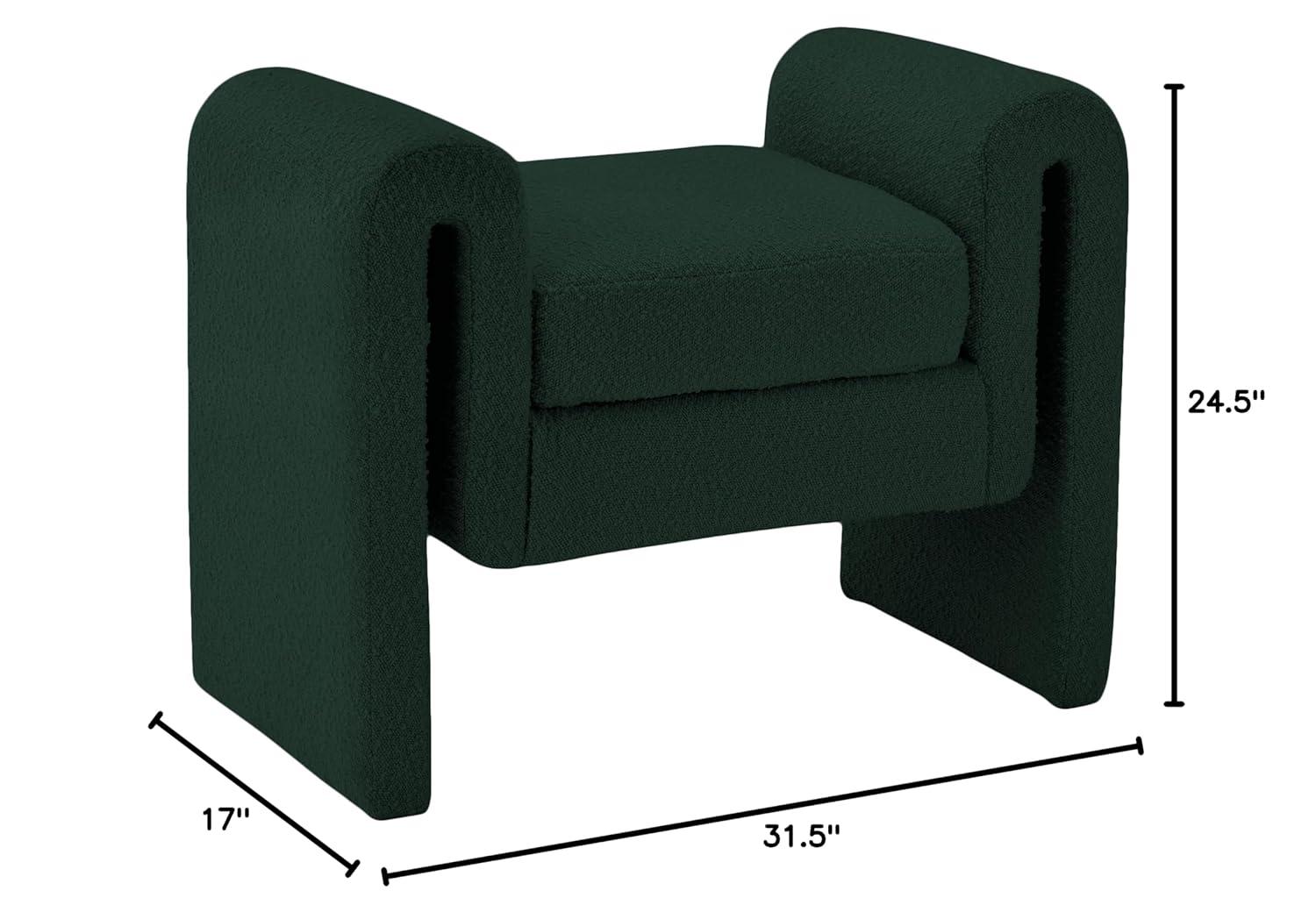 Hobel Boucle Fabric Upholstered Bench