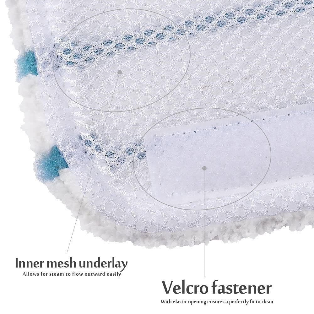 Guckmall Fiber Steam Mop Pads for All Steam Mops (5 Pack)