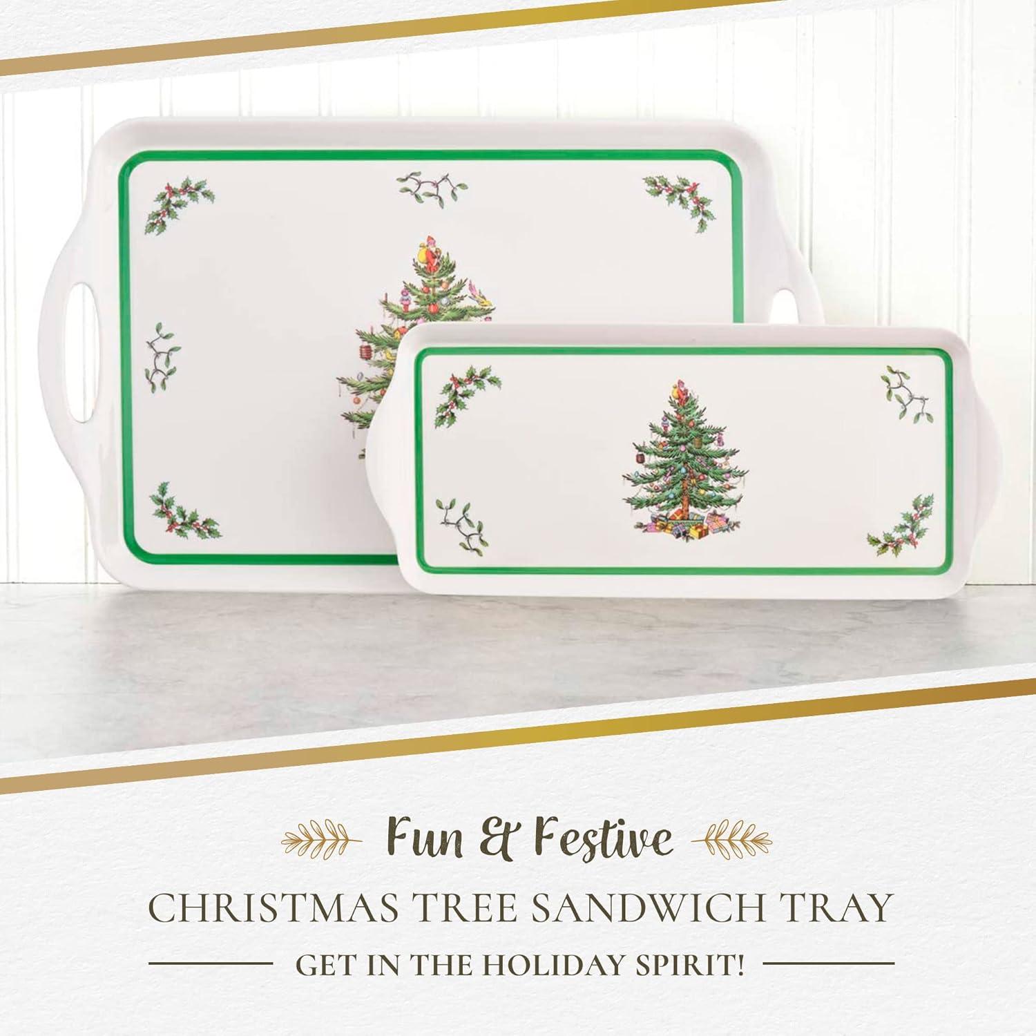 Pimpernel Christmas Tree Melamine Sandwich Tray
