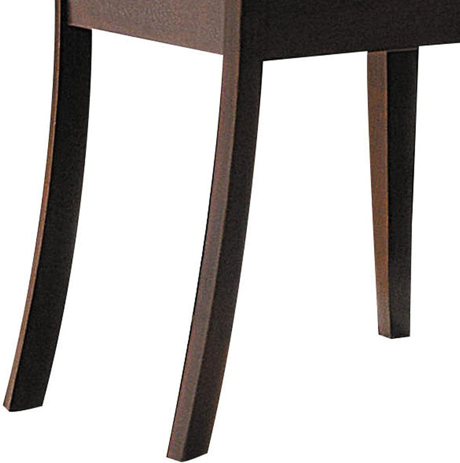 Acme Furniture Cardiff Wood Side Chair in Chocolate Espresso and Dark Brown MFB (Set of 2) - Indoor