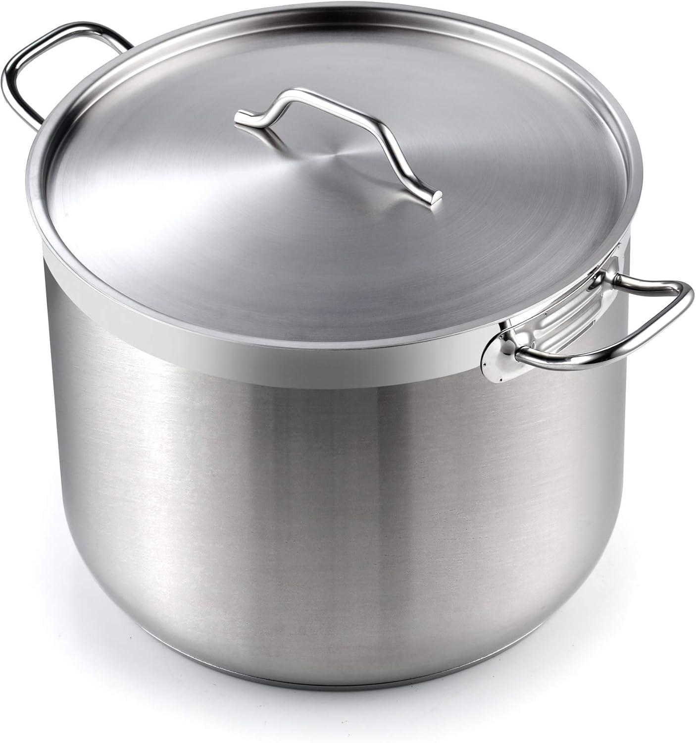 Cooks Standard Cooks Standard Professional Stainless Steel Stock Pot with Lid, Silver
