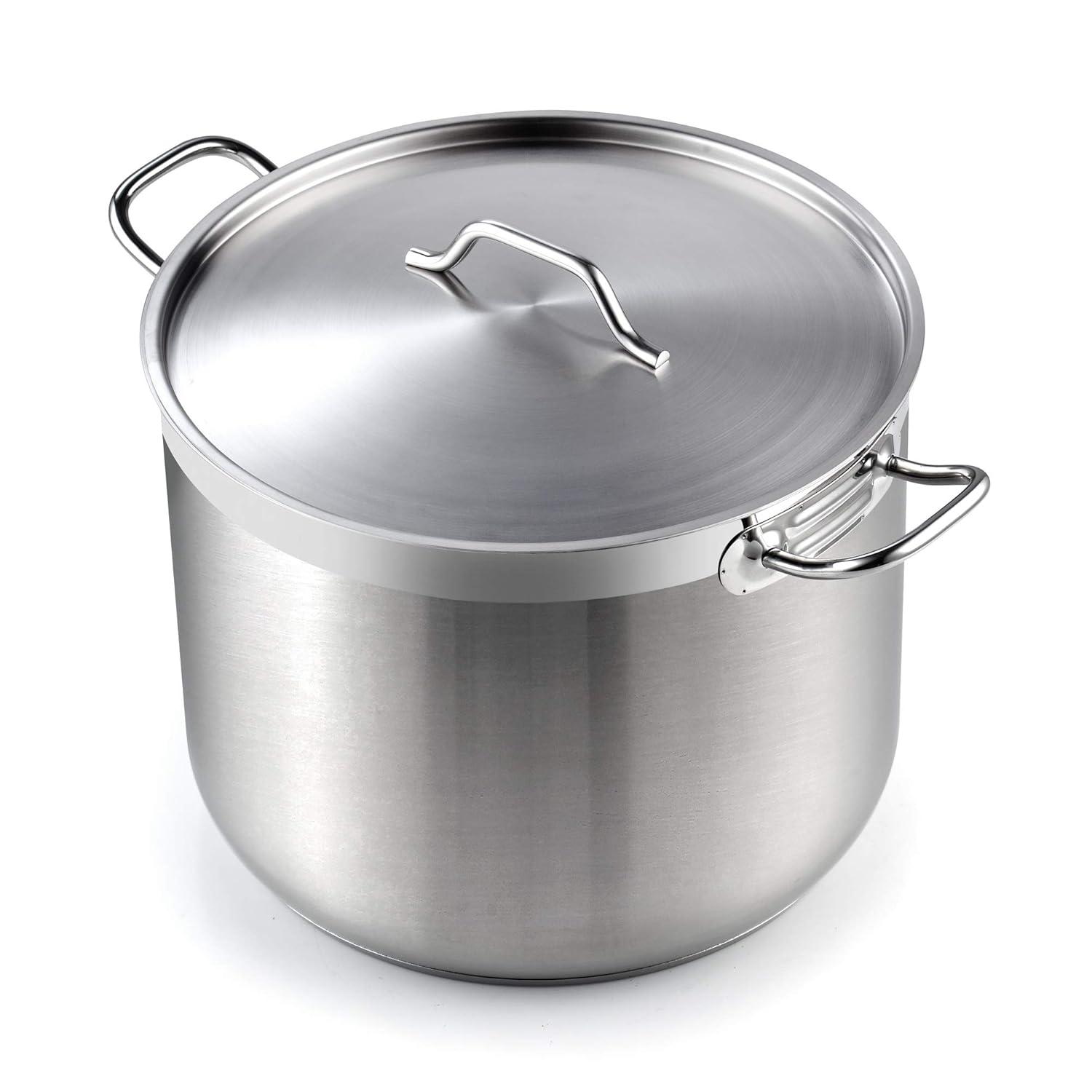 Cooks Standard Cooks Standard Professional Stainless Steel Stock Pot with Lid, Silver