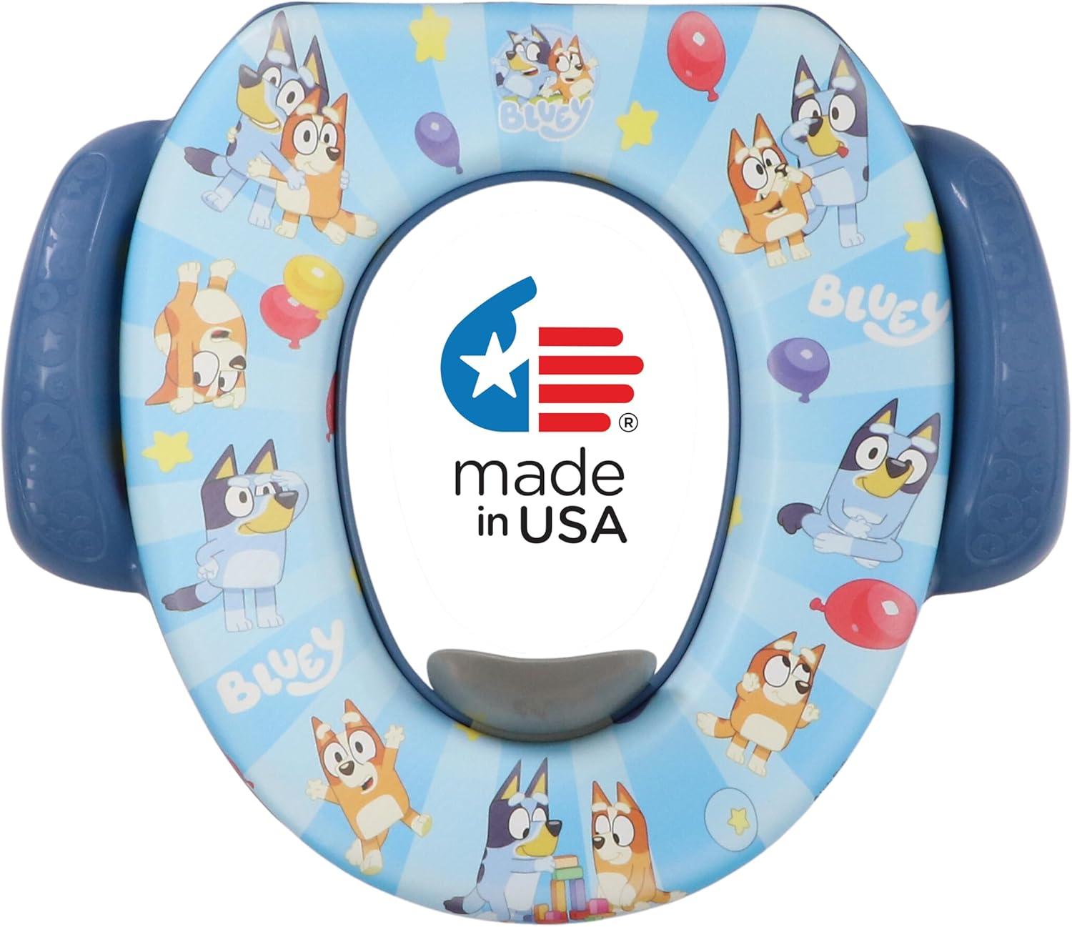 Bluey Soft Potty Seat - Potty Training Toilet Seat, Soft Cushion, Baby Potty Training, Safe, Easy to Clean C33